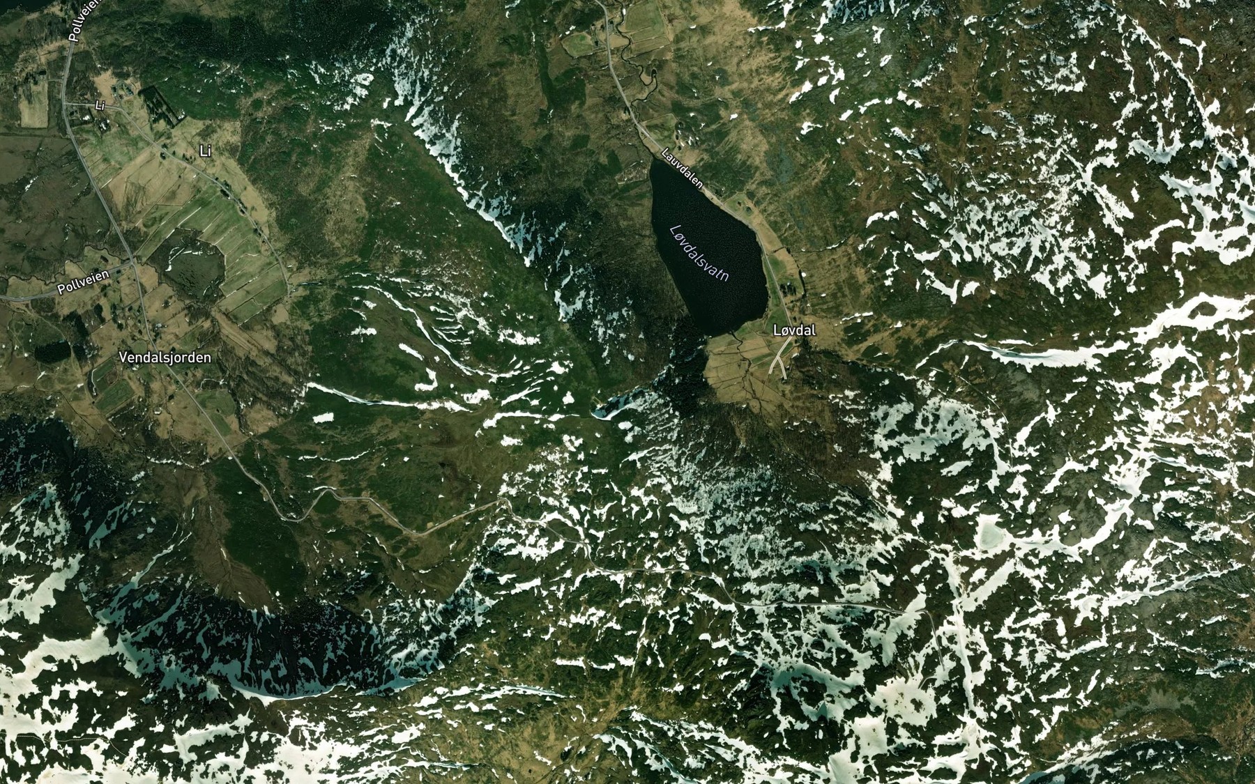 Satellite map of the Gronasgrova