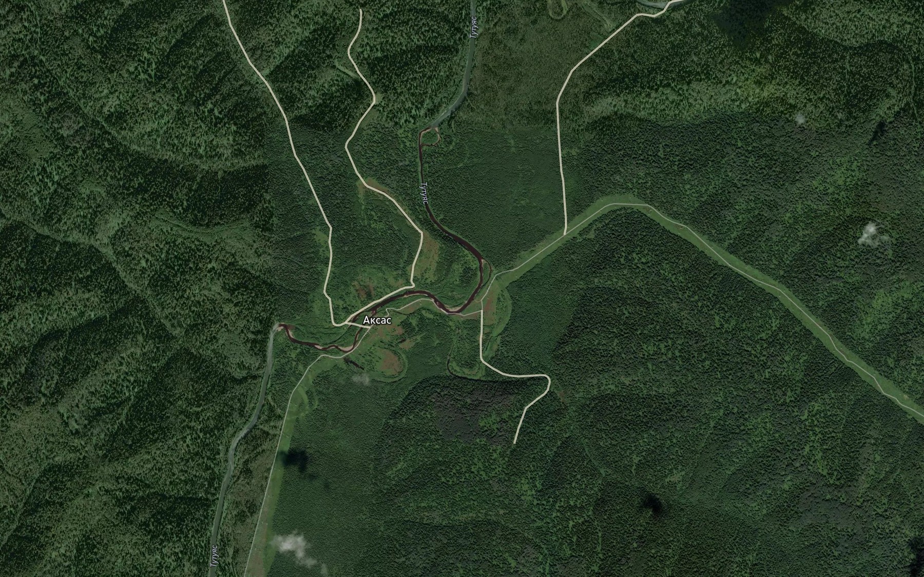 Satellite map of the Verkhniy Nu-Uyum