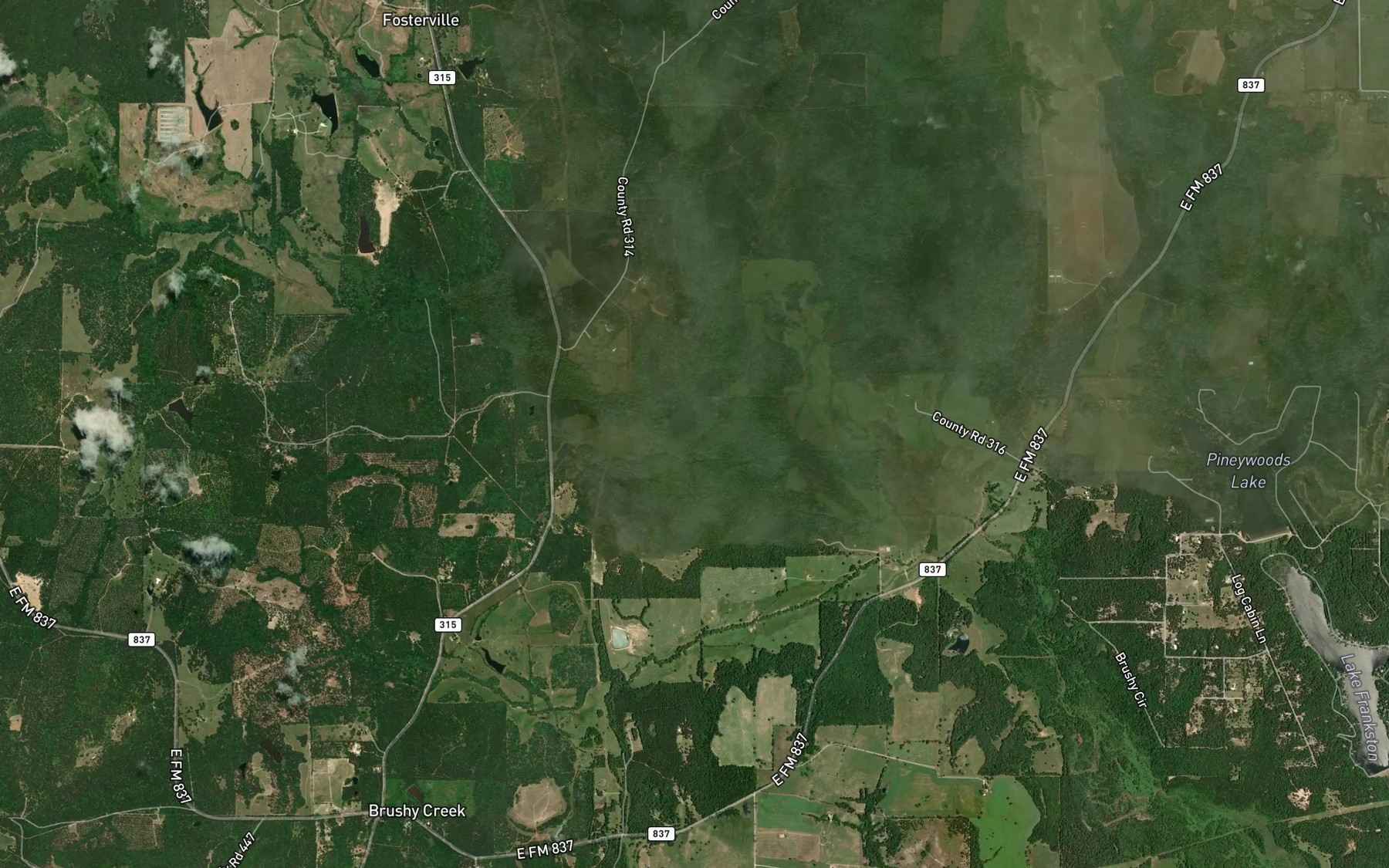 Satellite map of the Norwegian Creek