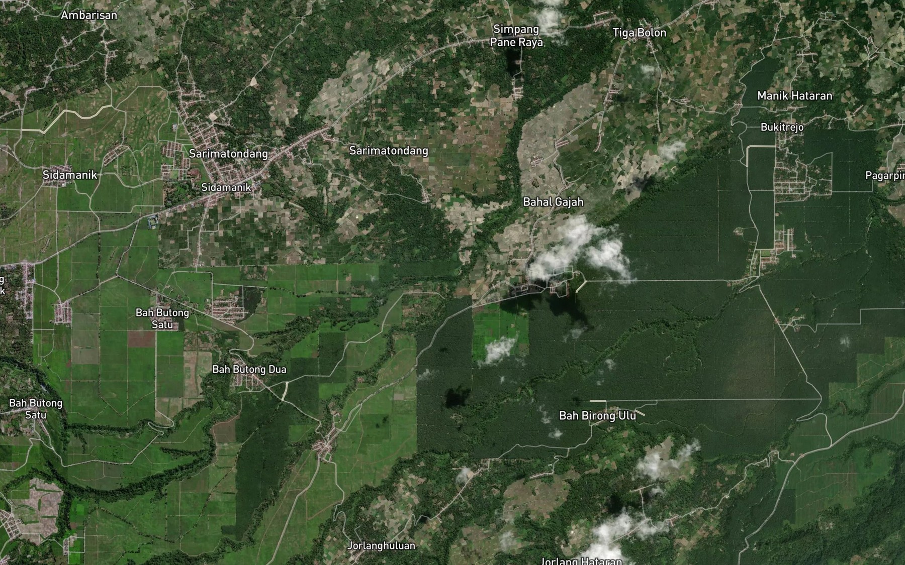Satellite map of the Bah Si Lopak-lopak