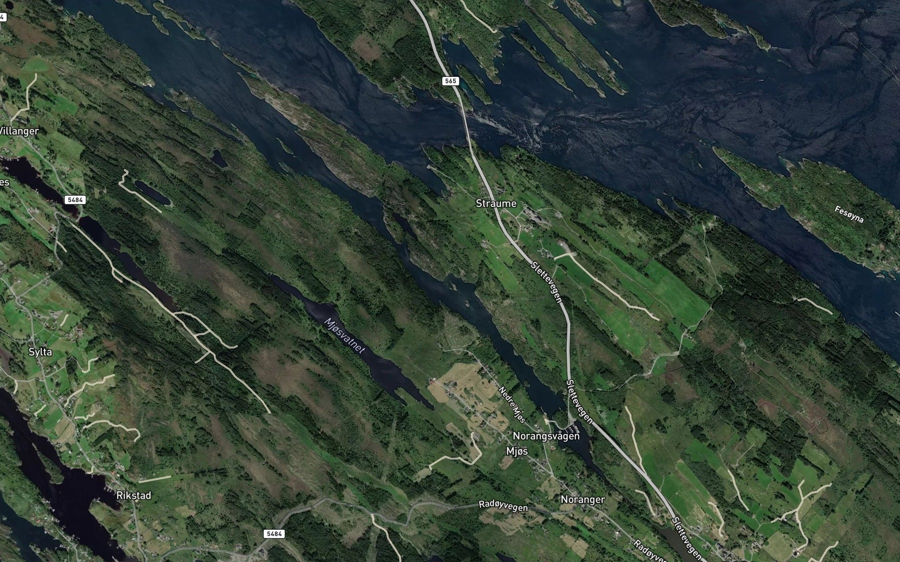 Satellite map of the Setevika