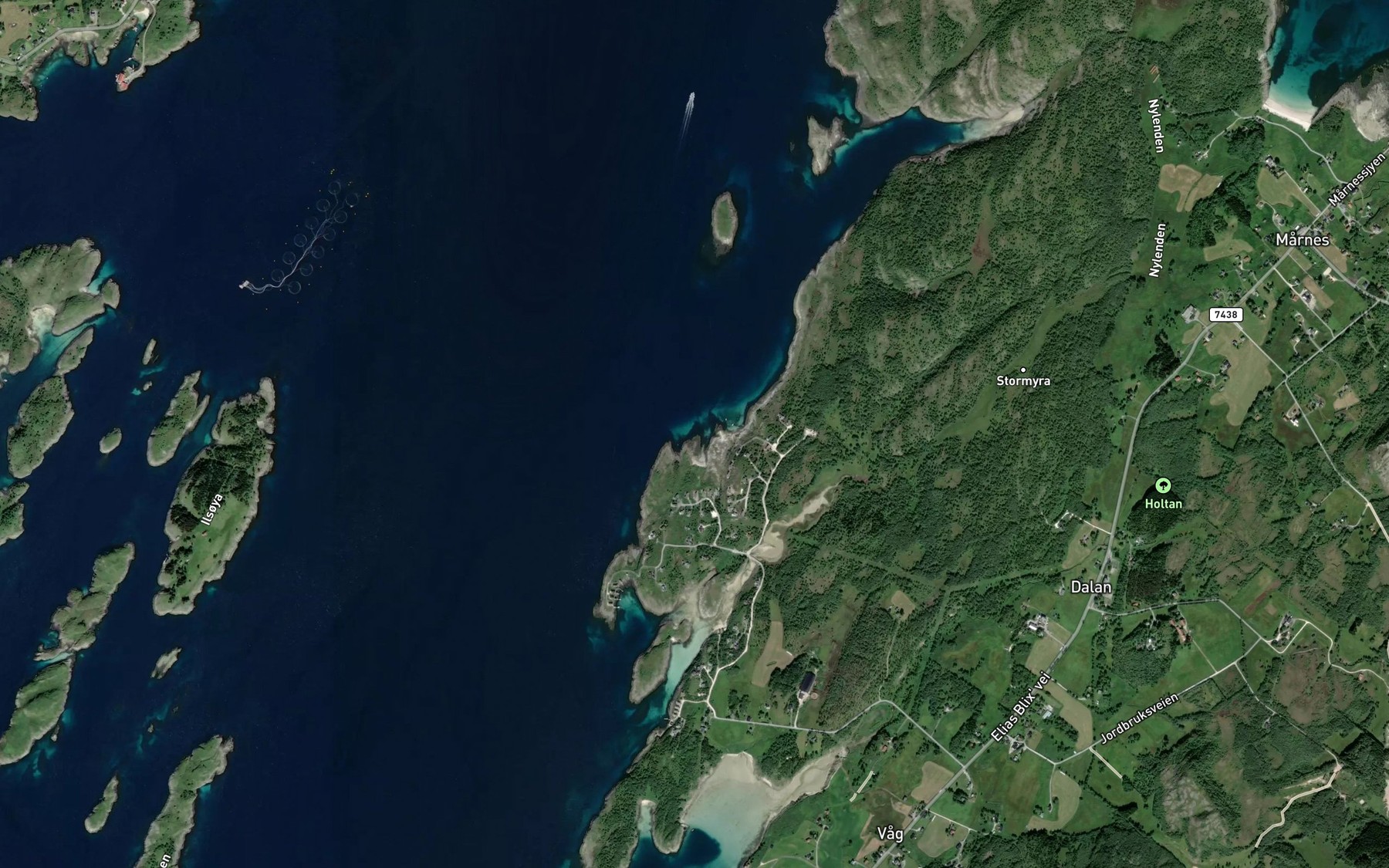 Satellite map of the Finnvika