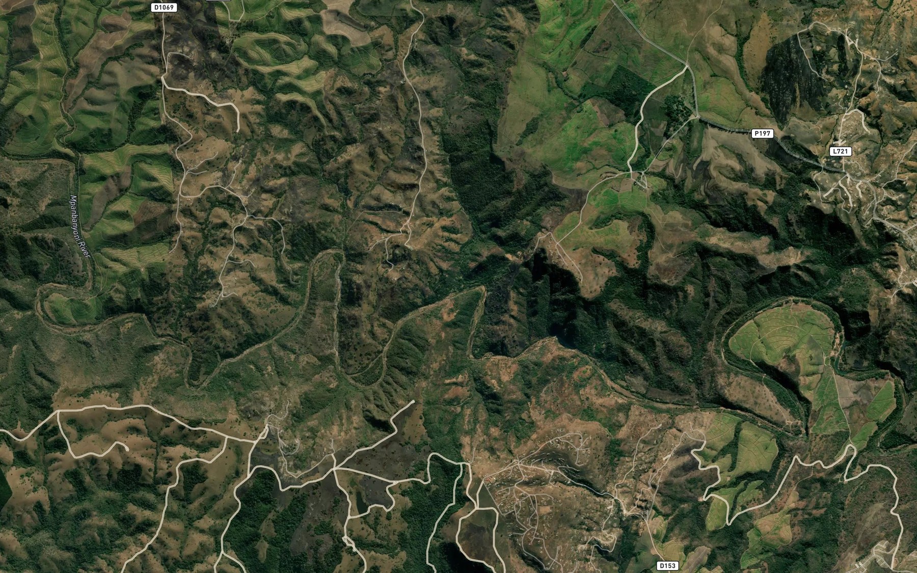 Satellite map of the eGcunu