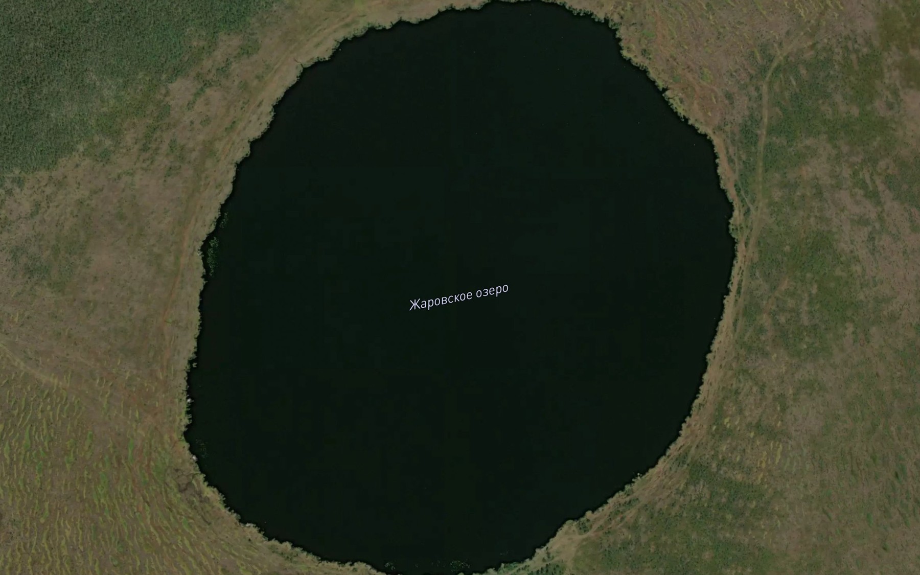 Satellite map of the Ozero Zharovskoye