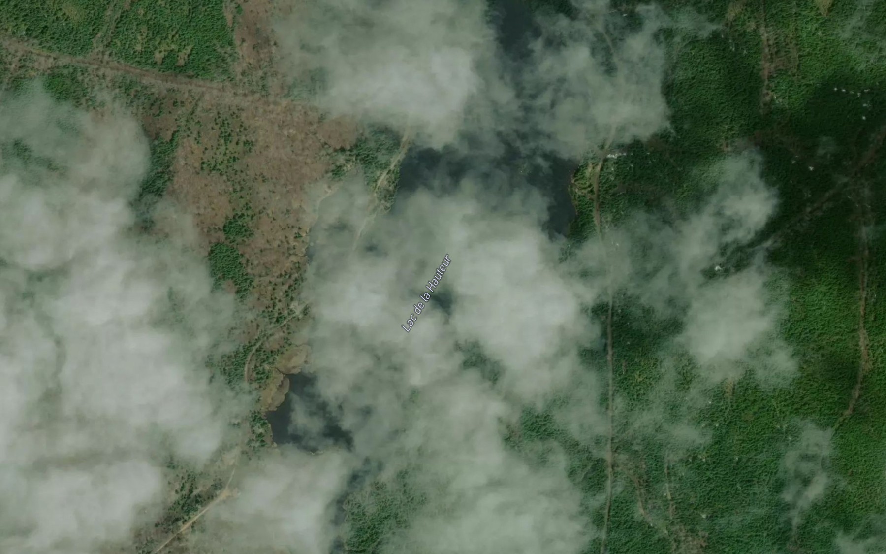 Satellite map of the Lac de la Hauteur