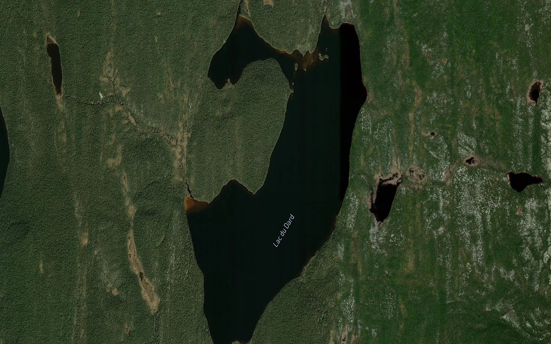 Satellite map of the Lac du Dard