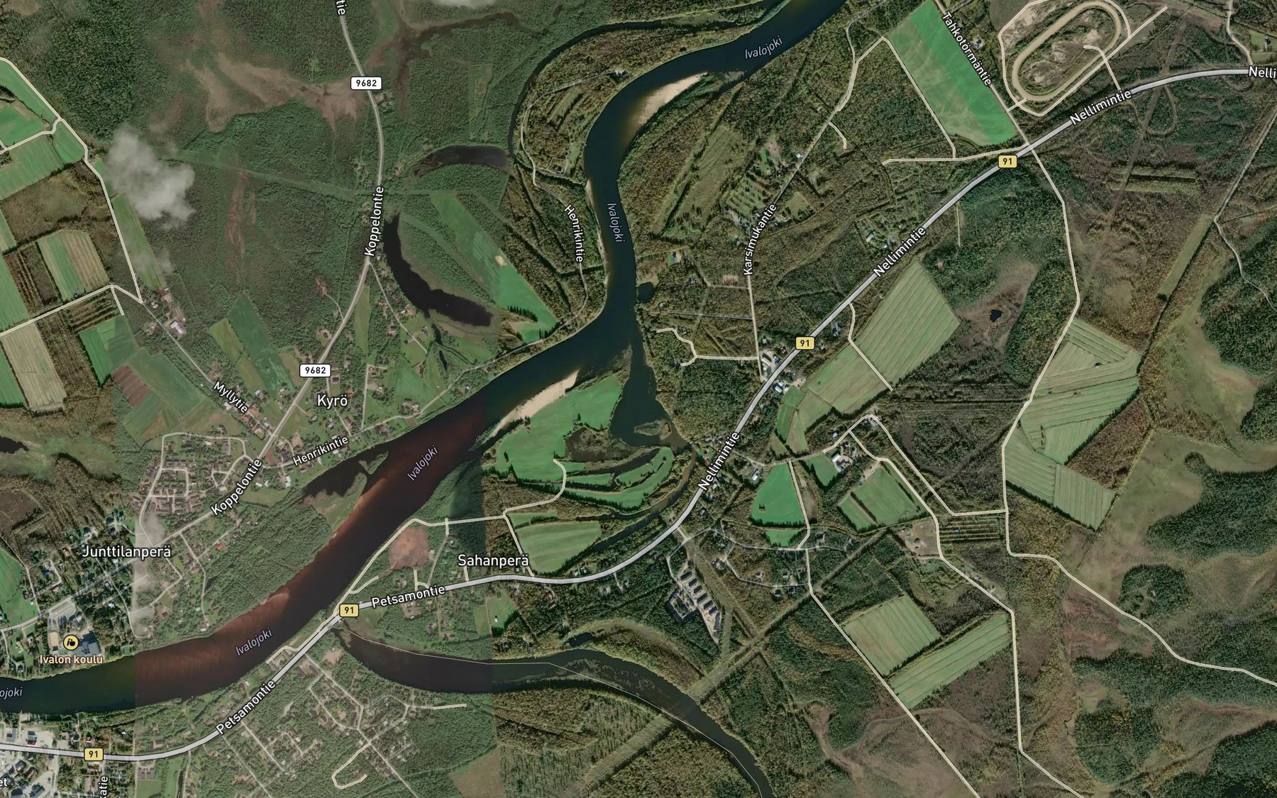 Satellite map of the Karsimukka