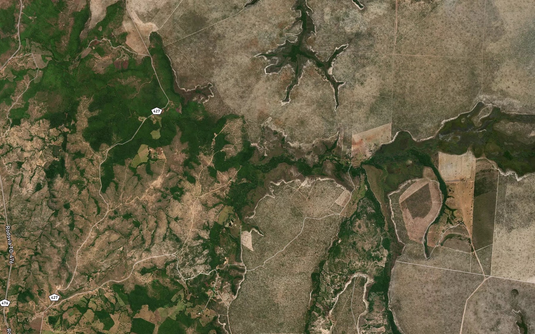 Satellite map of the Corrego Moreno