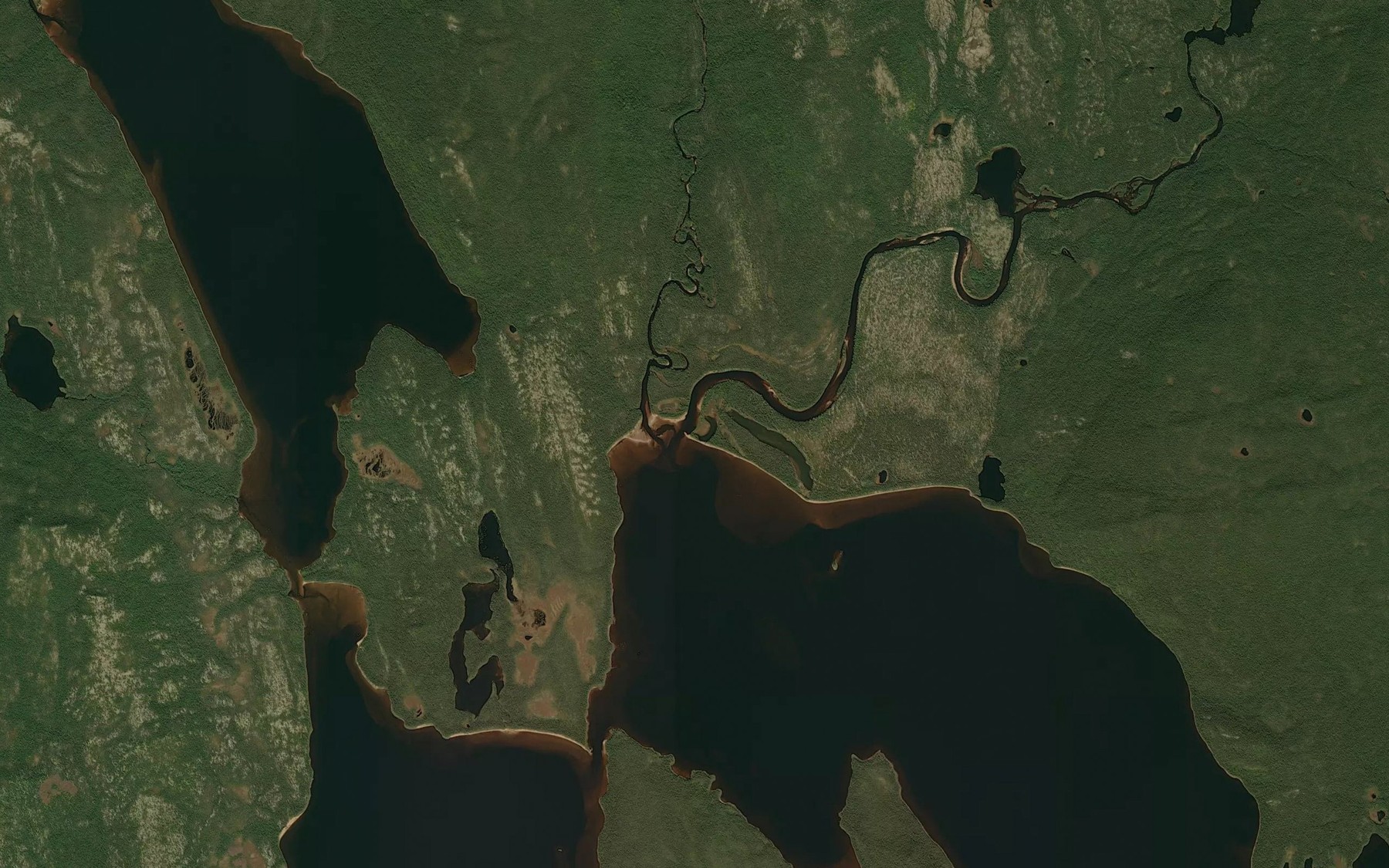 Satellite map of the Petite riviere Uhatshipih