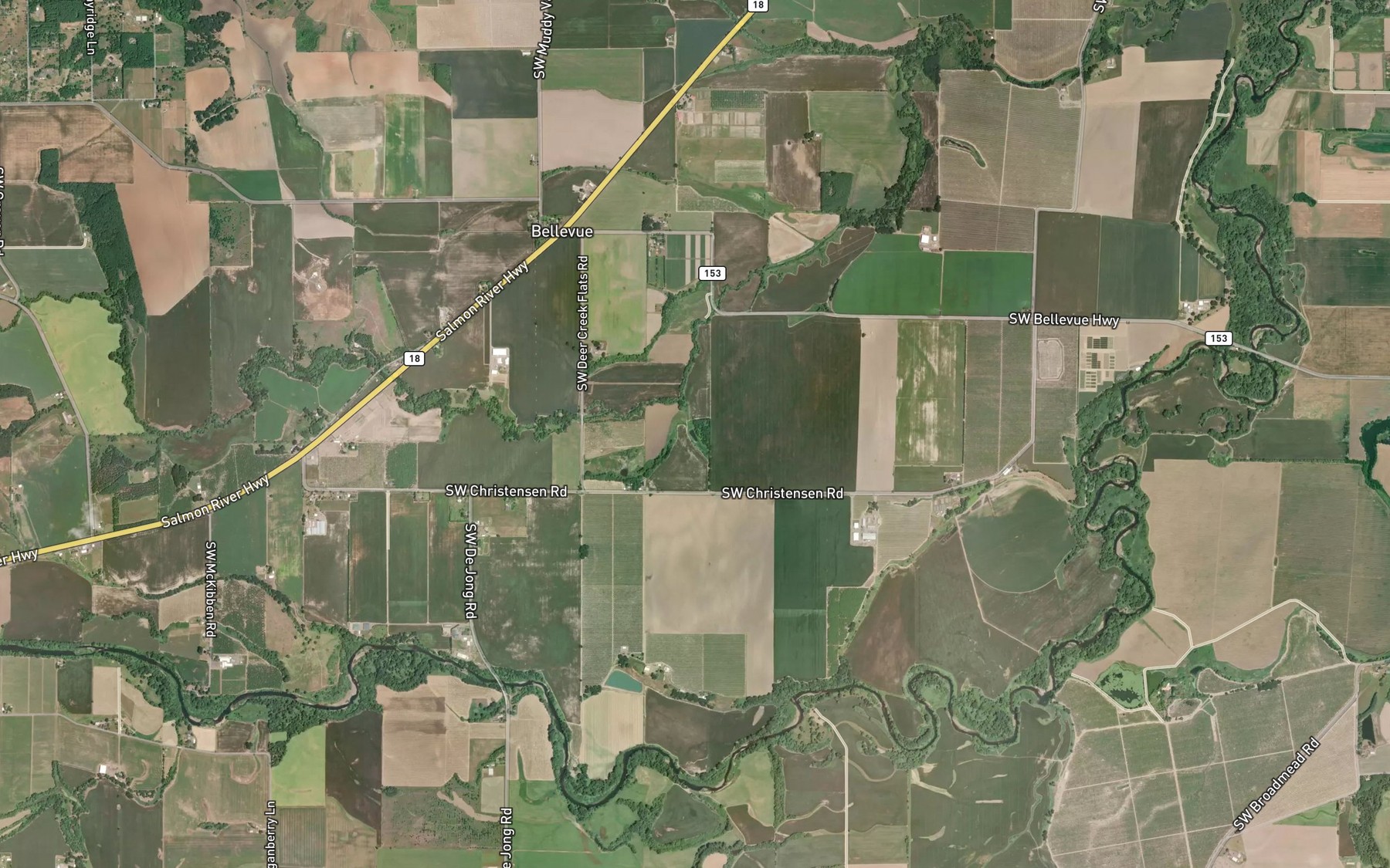 Satellite map of the Rossner Reservoir