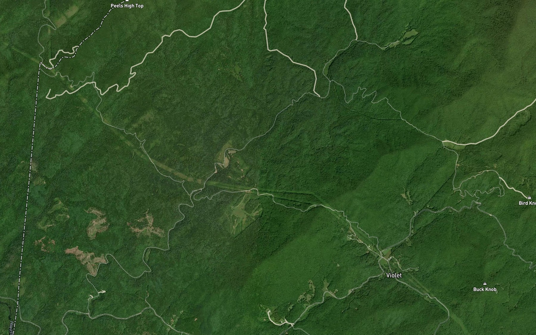 Satellite map of the Morrow Branch