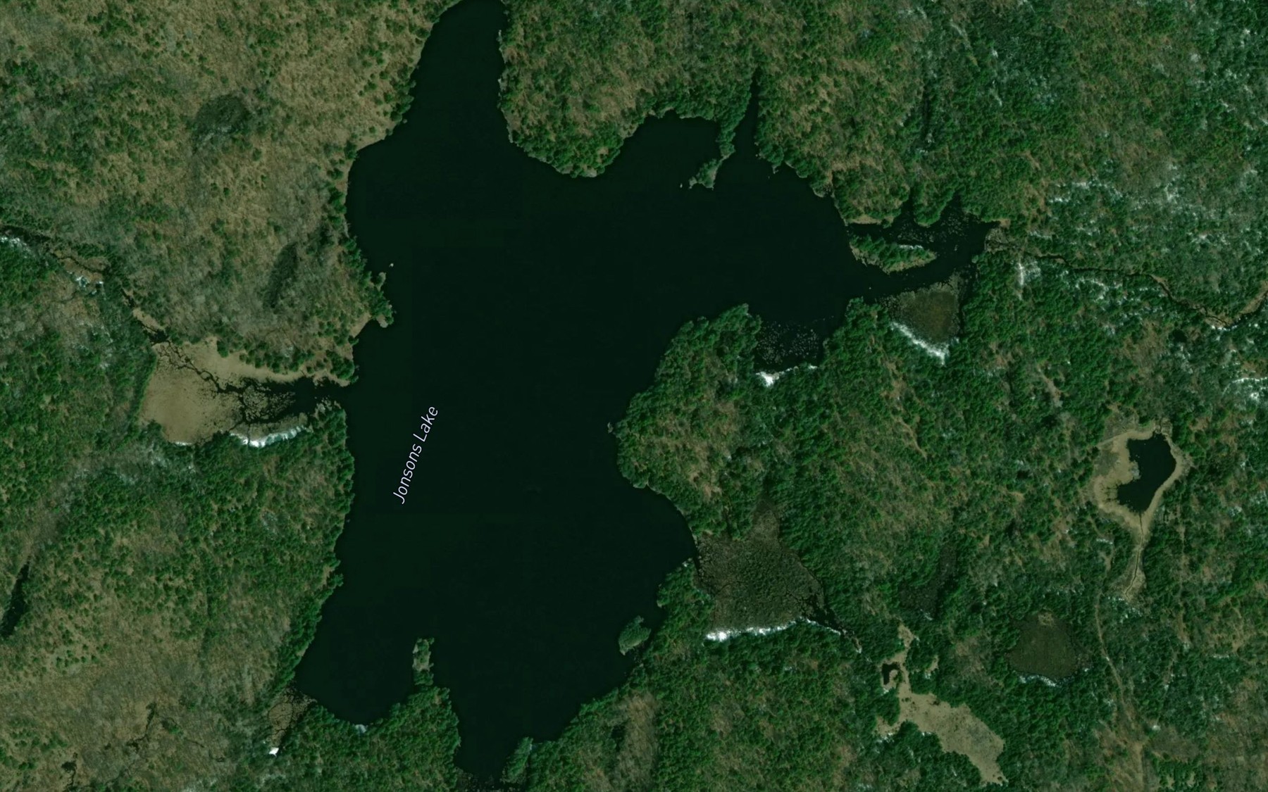 Satellite map of the Jonsons Lake