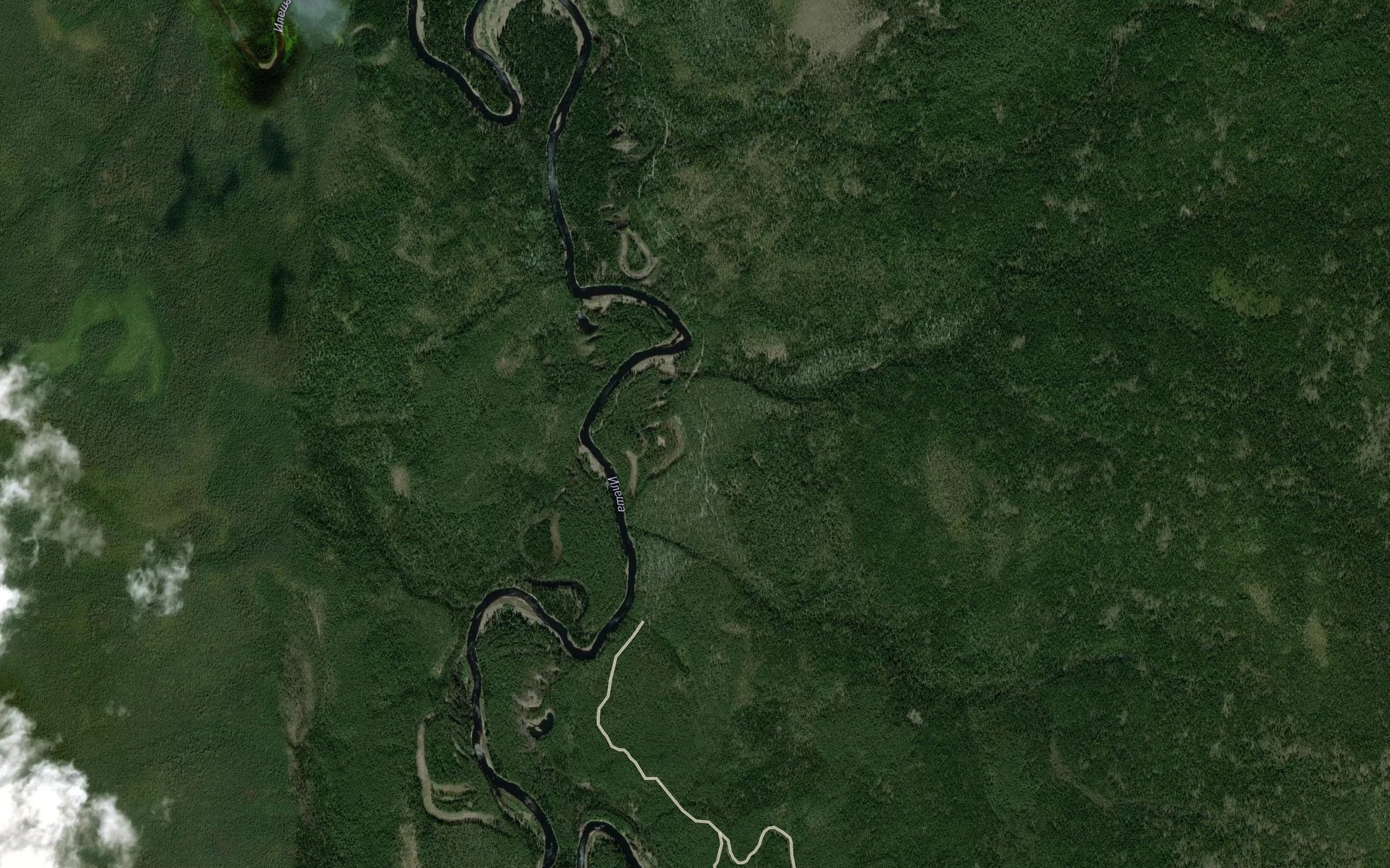 Satellite map of the Sludnyy
