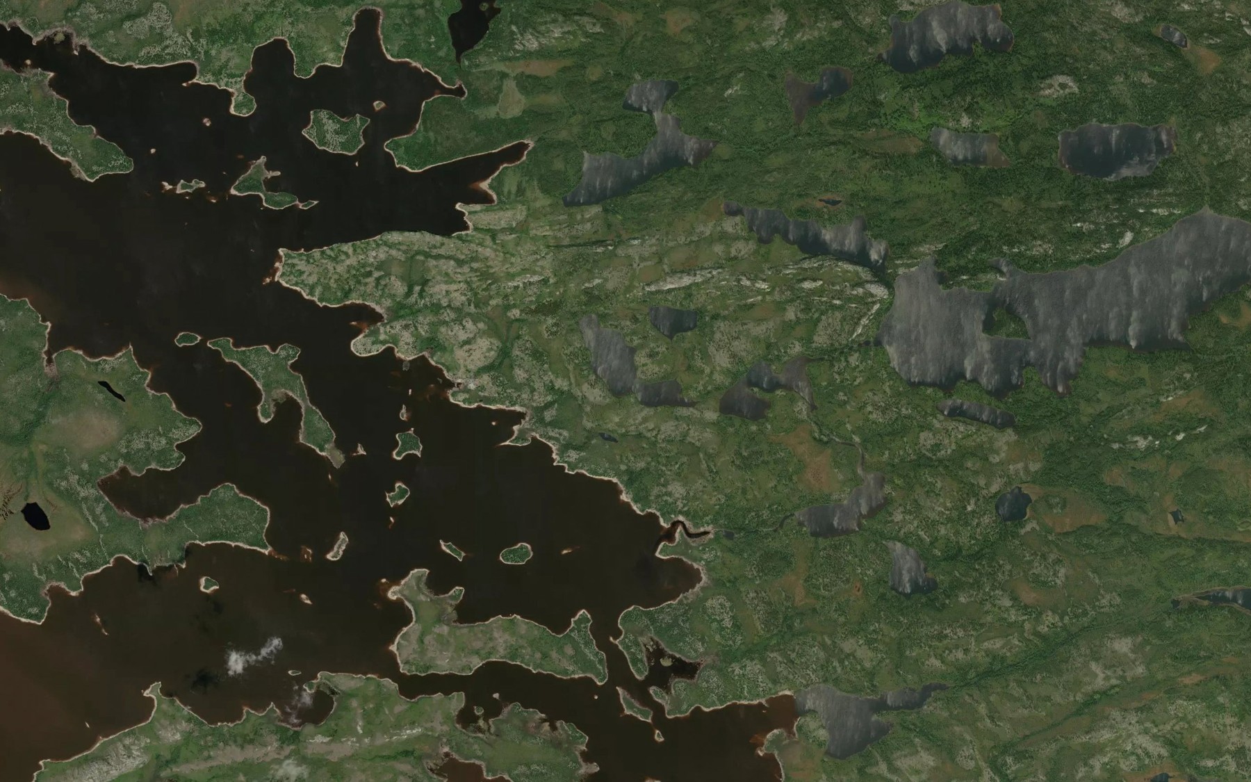 Satellite map of the Lac Chachisikwami