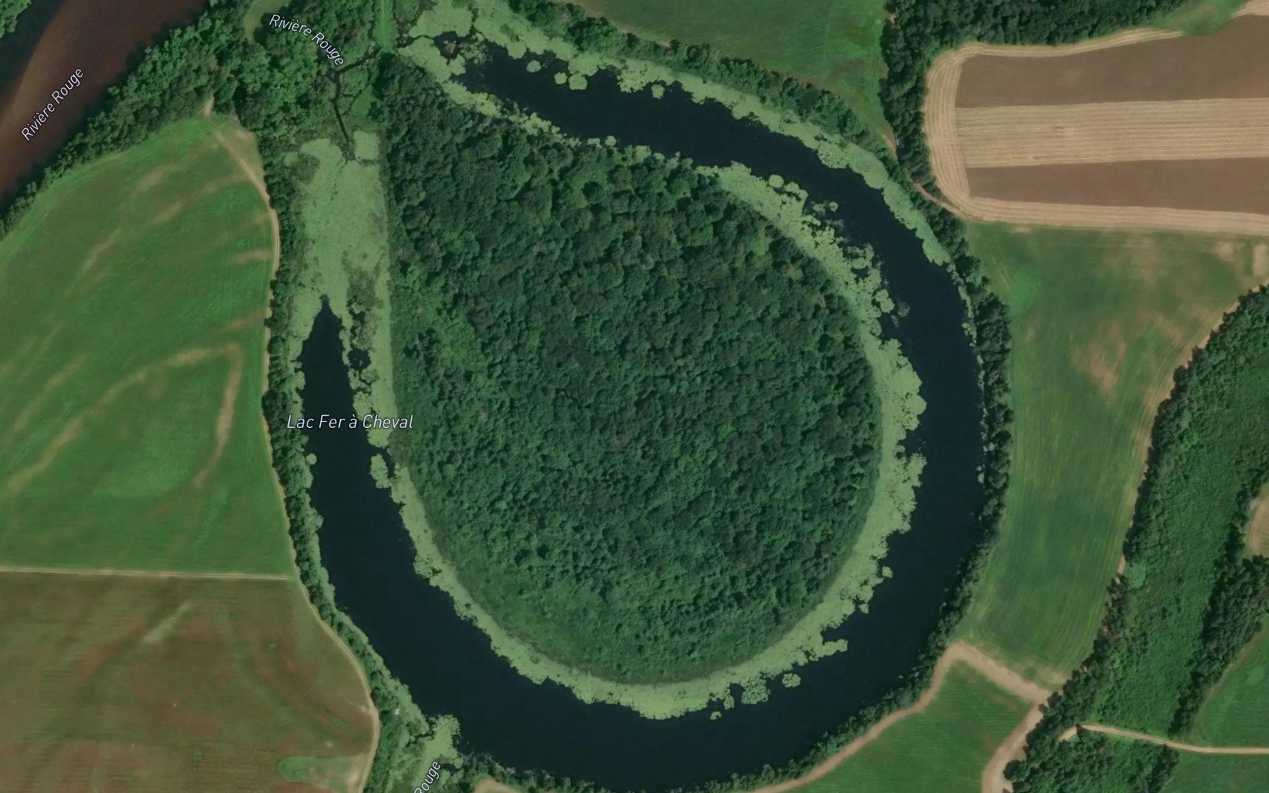 Satellite map of the Crique de La Clouterie