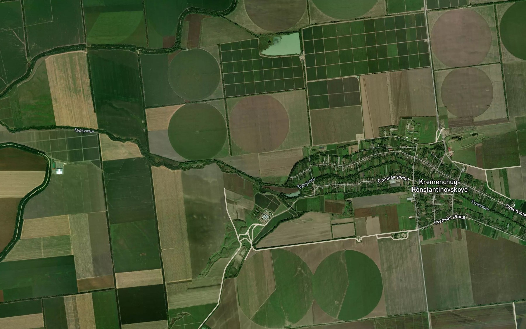 Satellite map of the Kanal Nevolka
