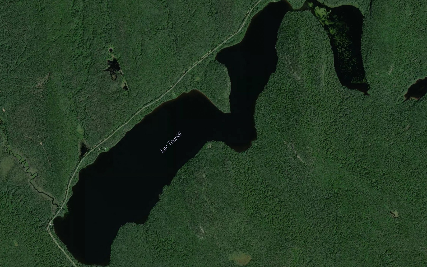 Satellite map of the Lac Touridi