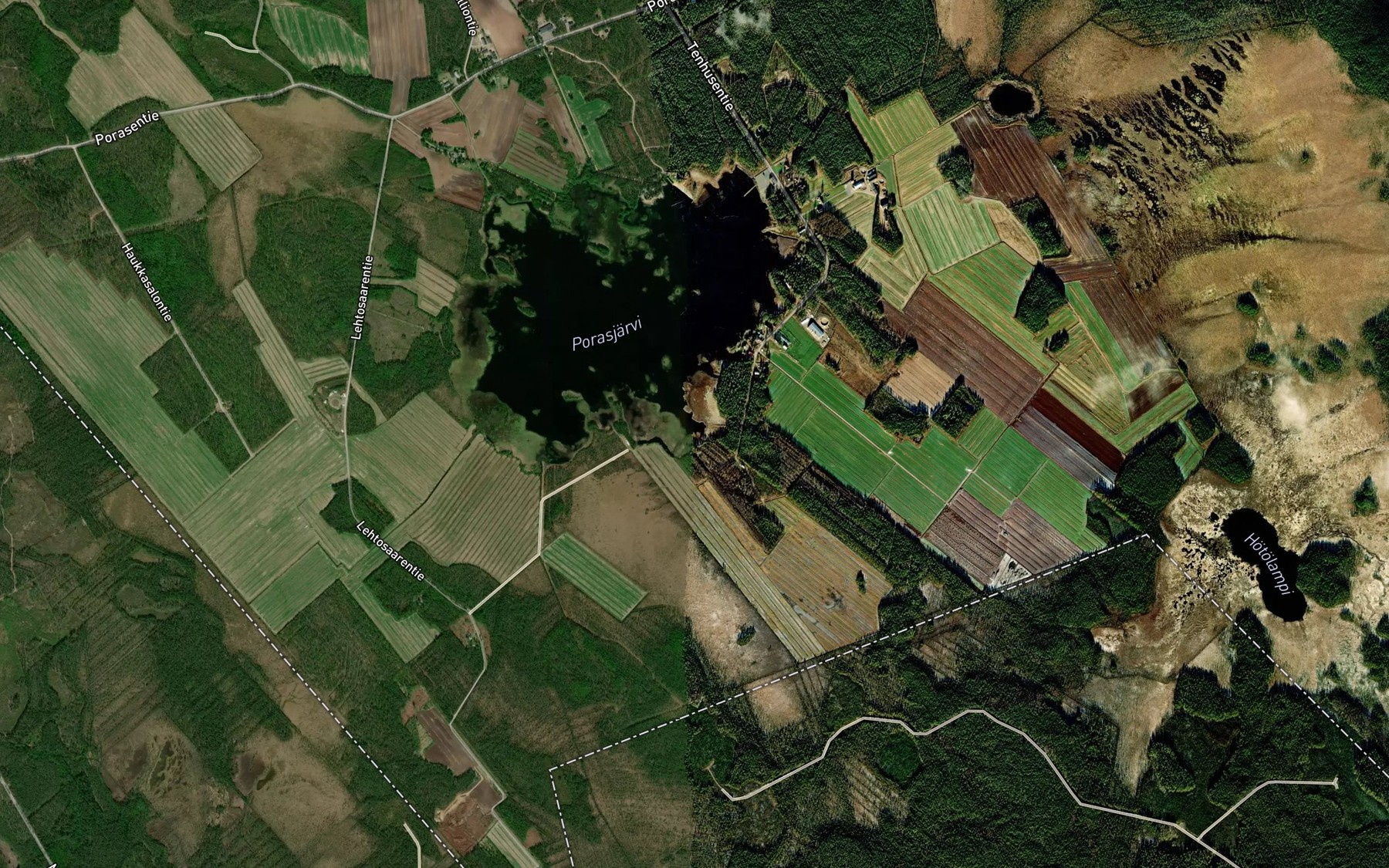 Satellite map of the Palopuro