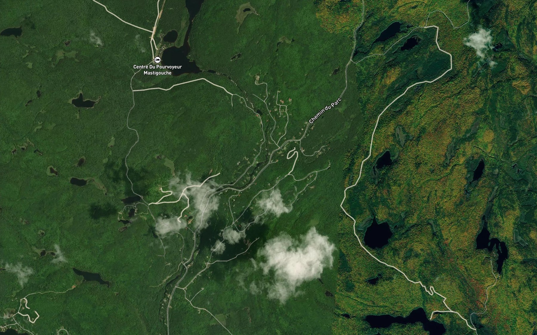Satellite map of the La Grande Coulee