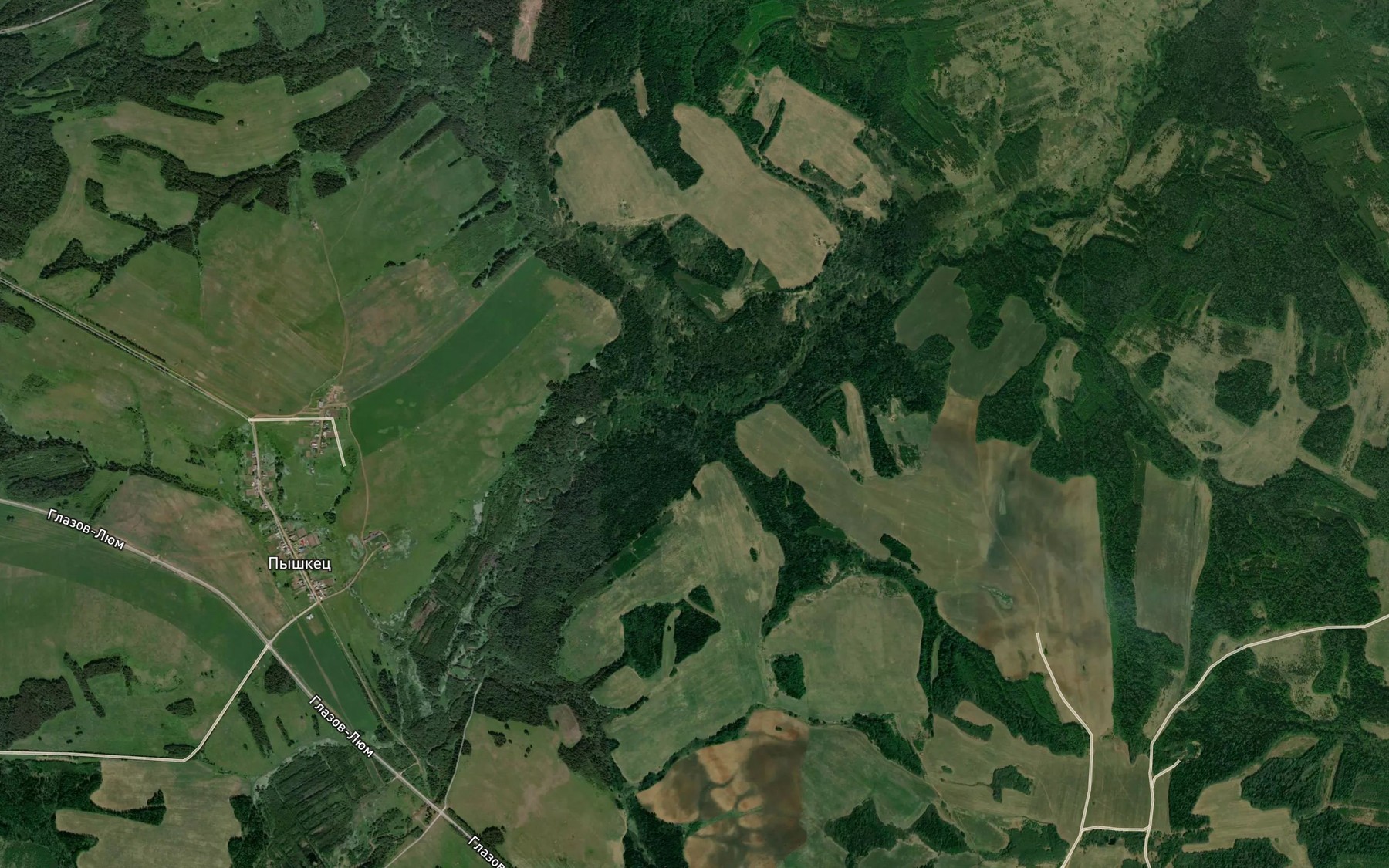 Satellite map of the Shudzya