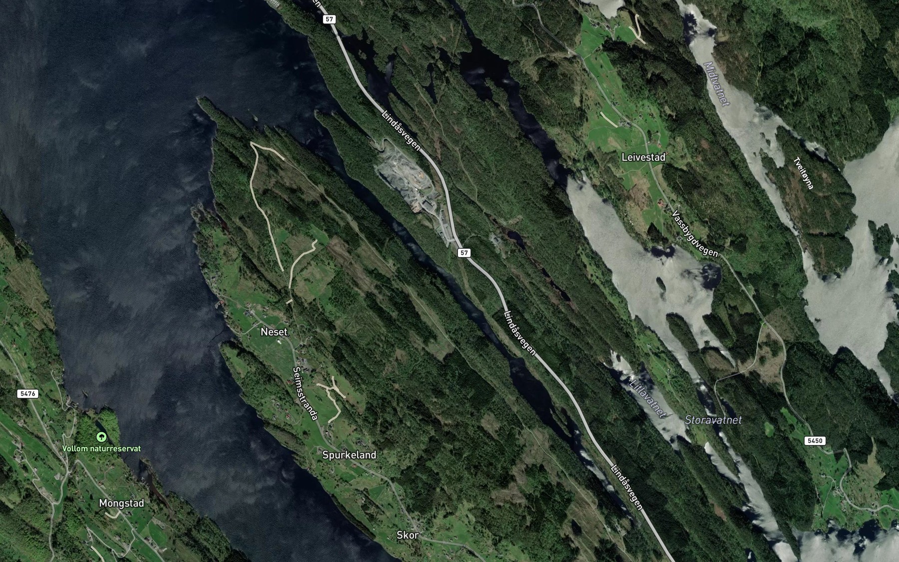 Satellite map of the Steinsviki