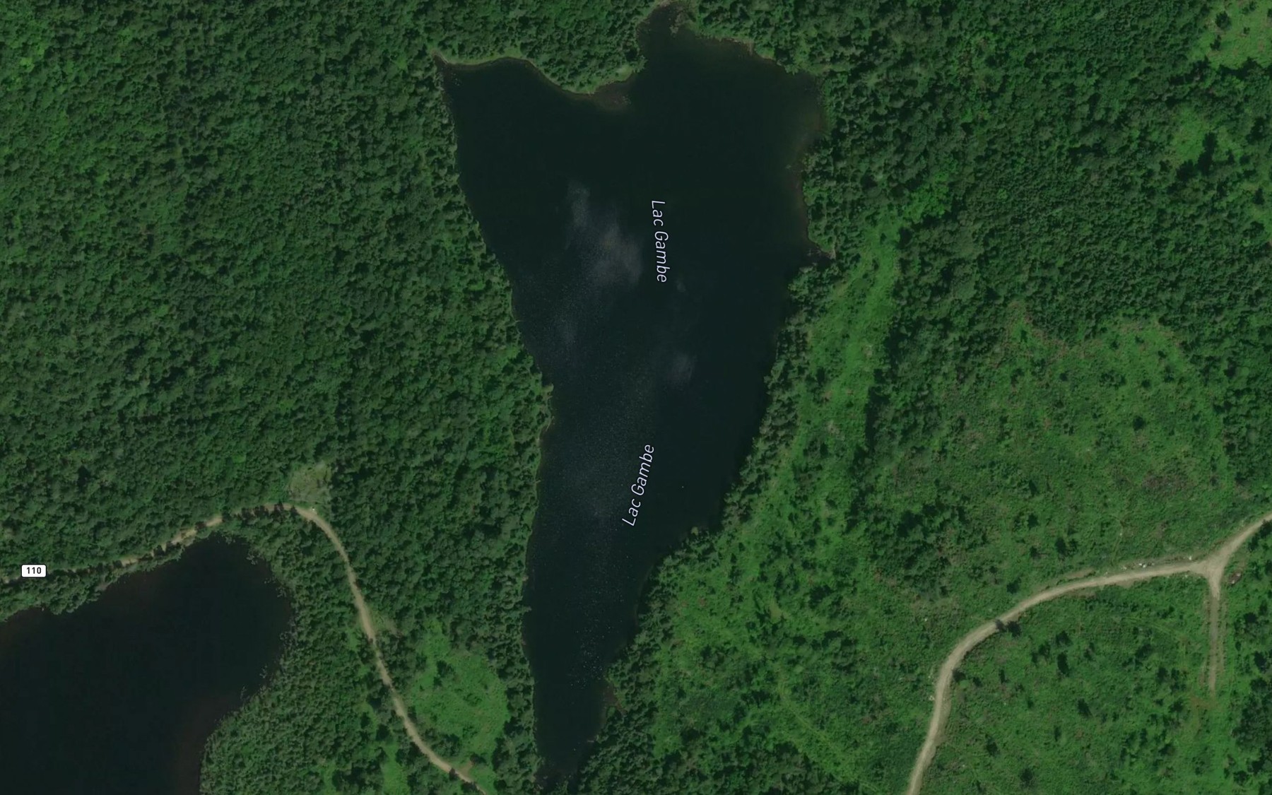 Satellite map of the Lac Gambe