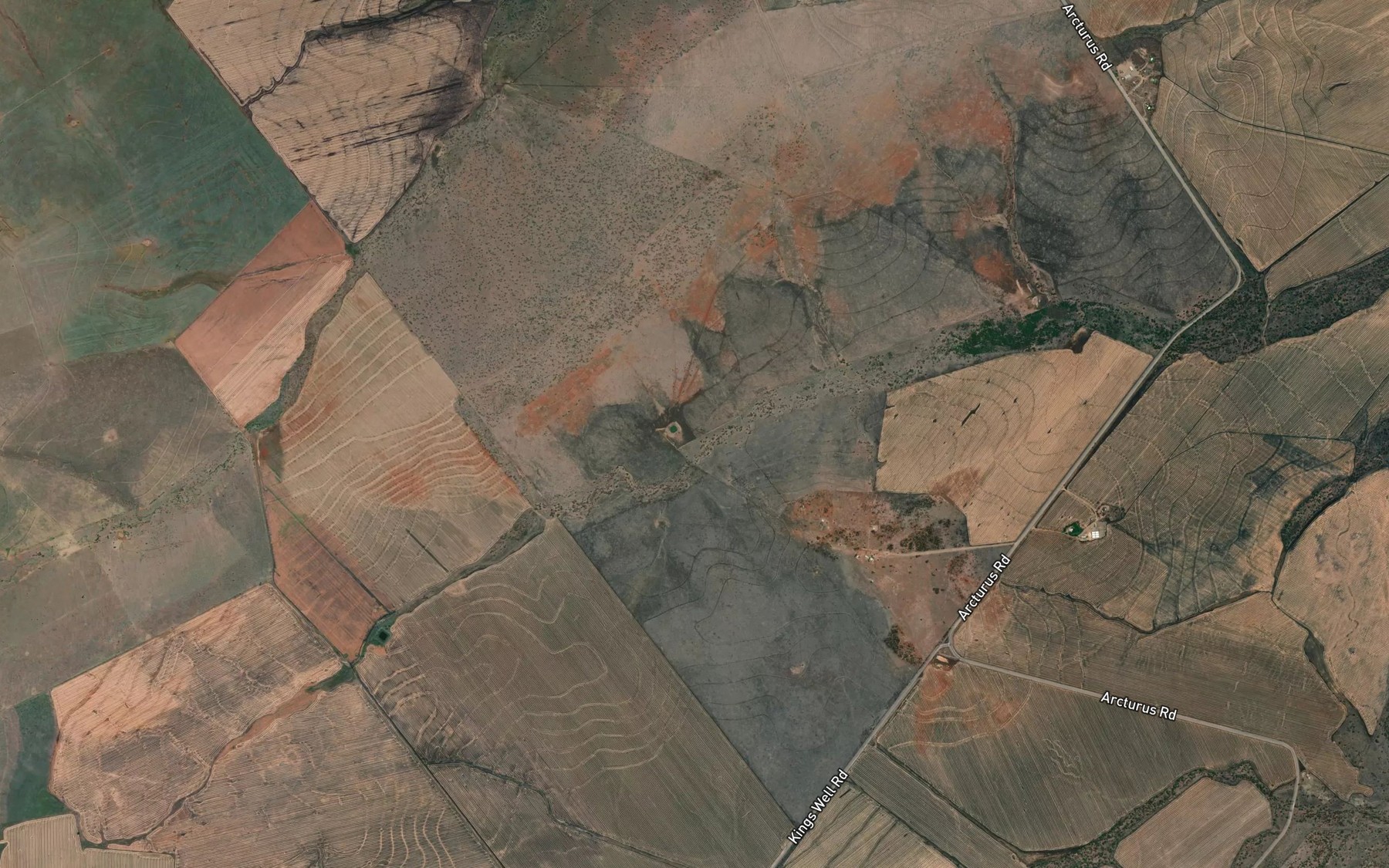Satellite map of the Bullock Creek