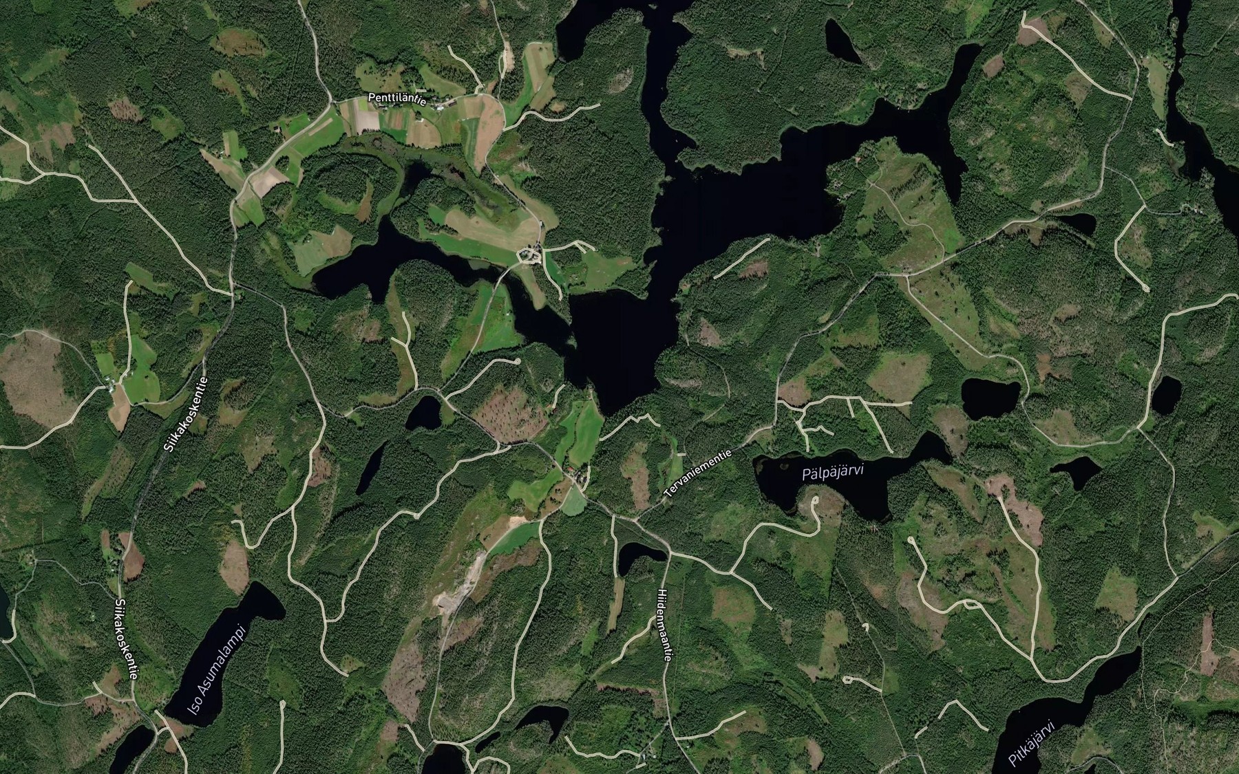 Satellite map of the Valkamanlahti
