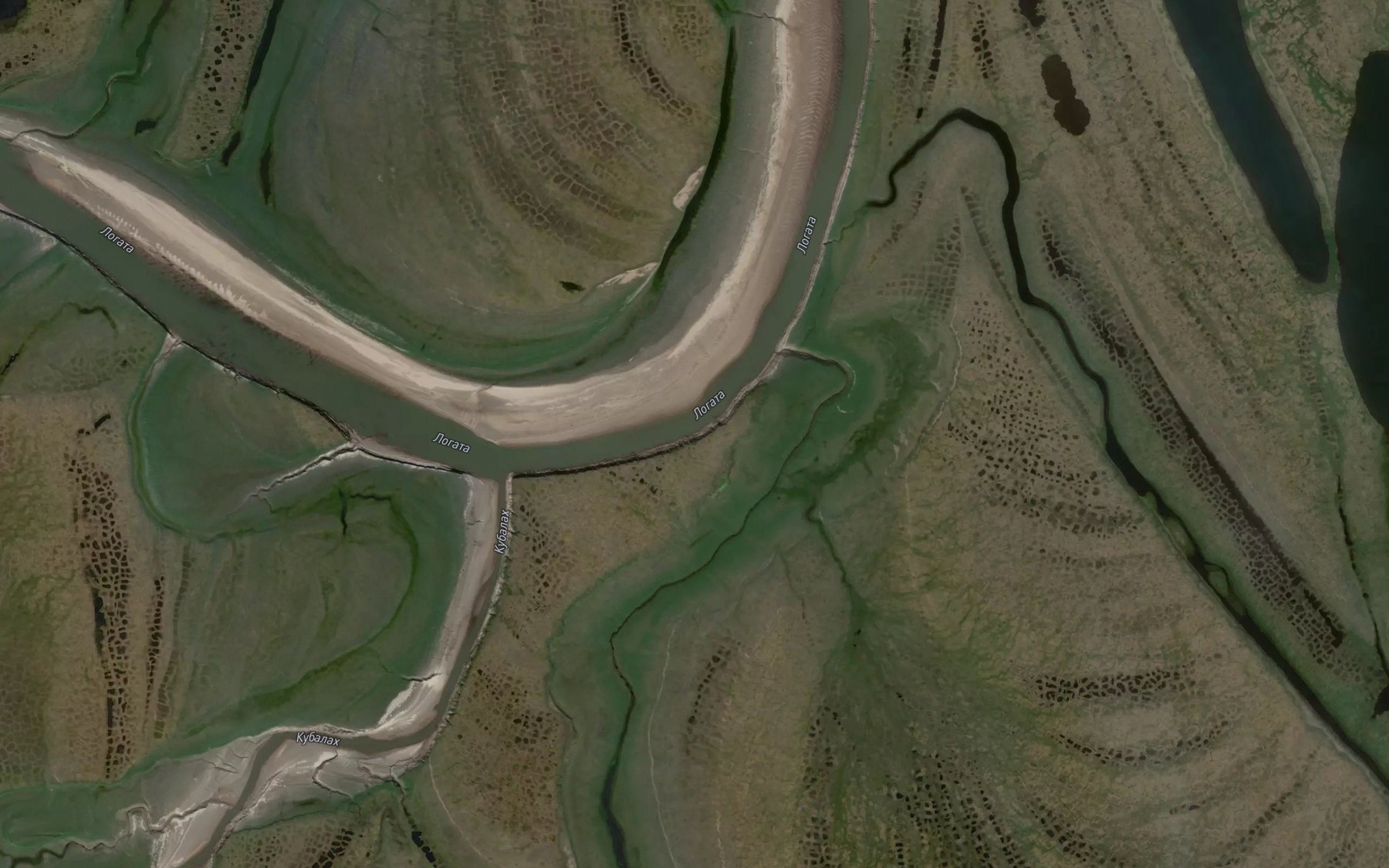 Satellite map of the Kubalakh