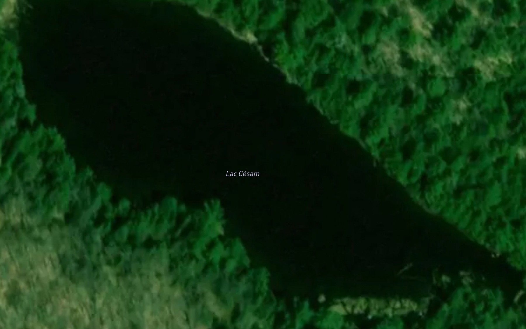 Satellite map of the Lac Cesam