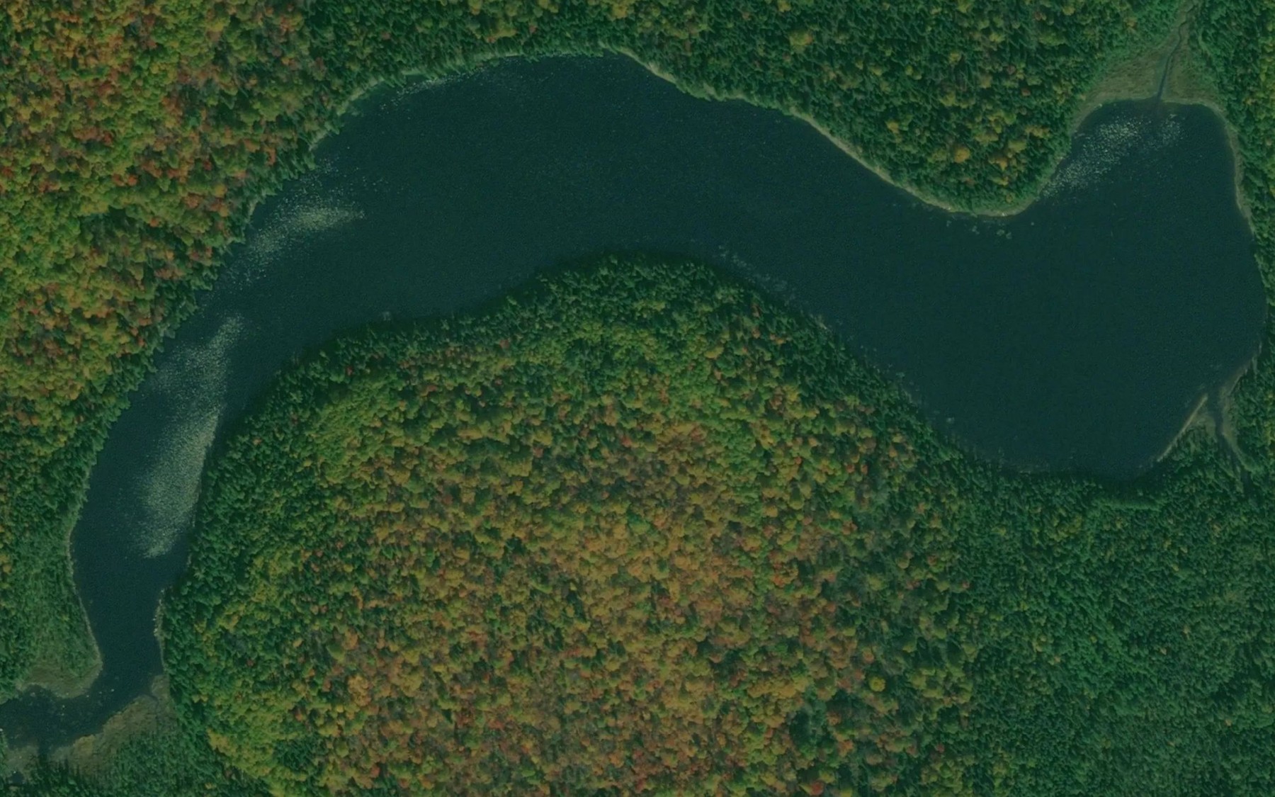 Satellite map of the Lac Cacatois