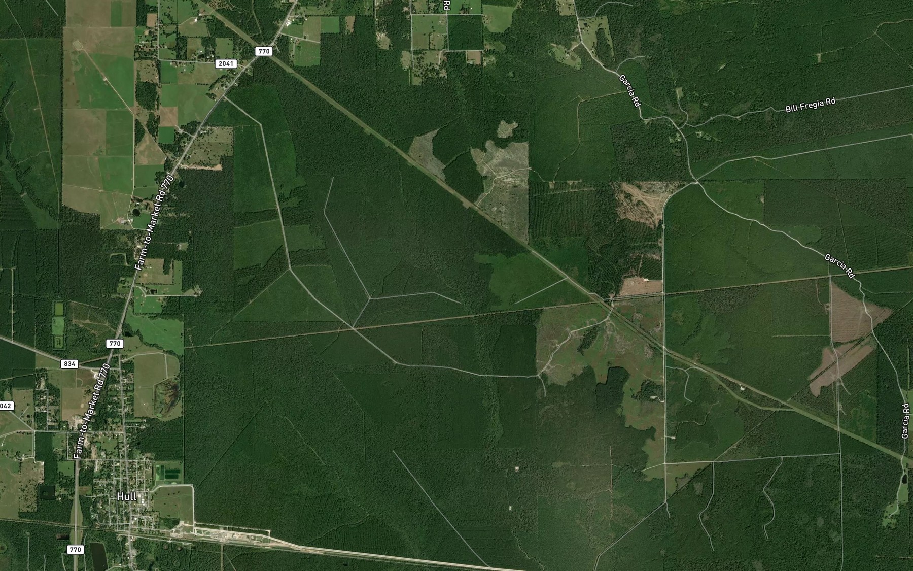 Satellite map of the Minner Slough