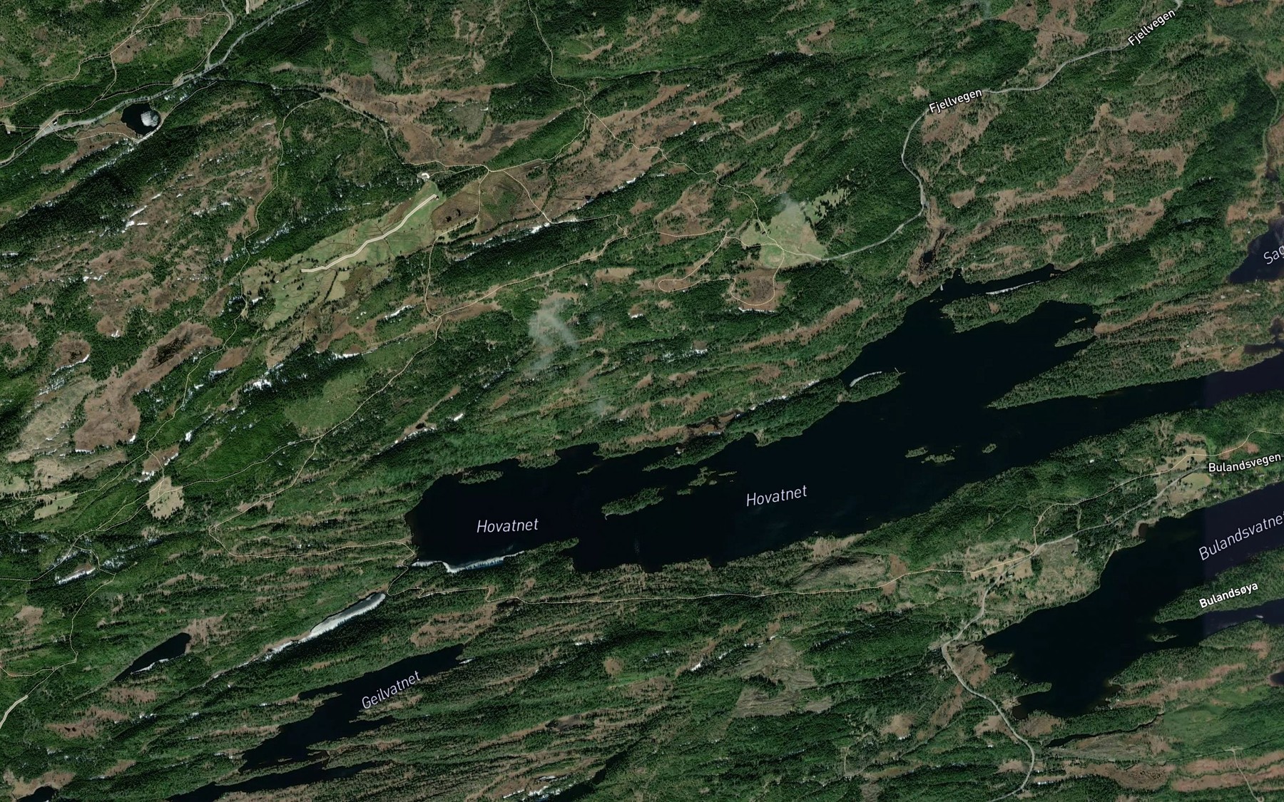 Satellite map of the Hallanbekken