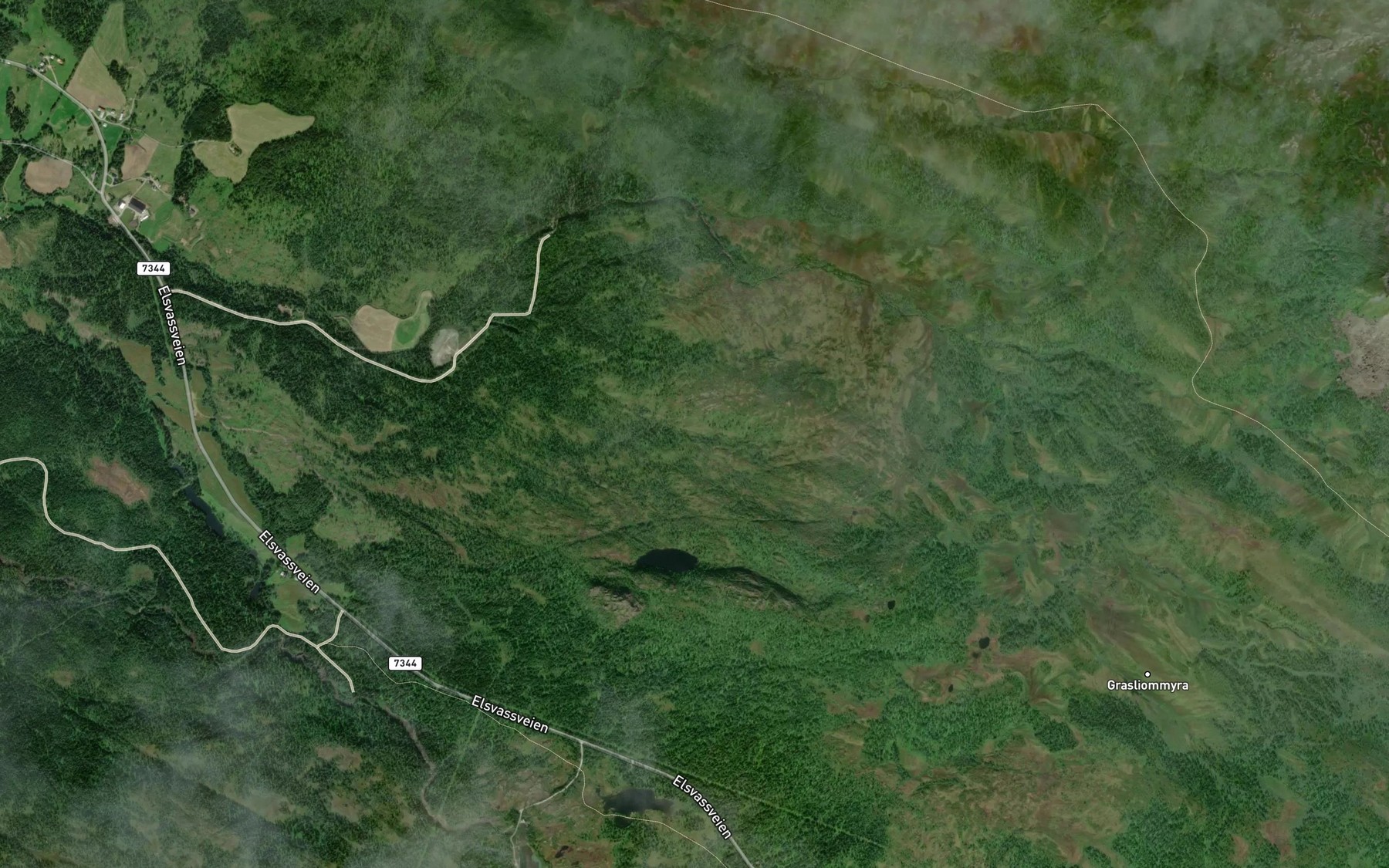 Satellite map of the Isterlibekken