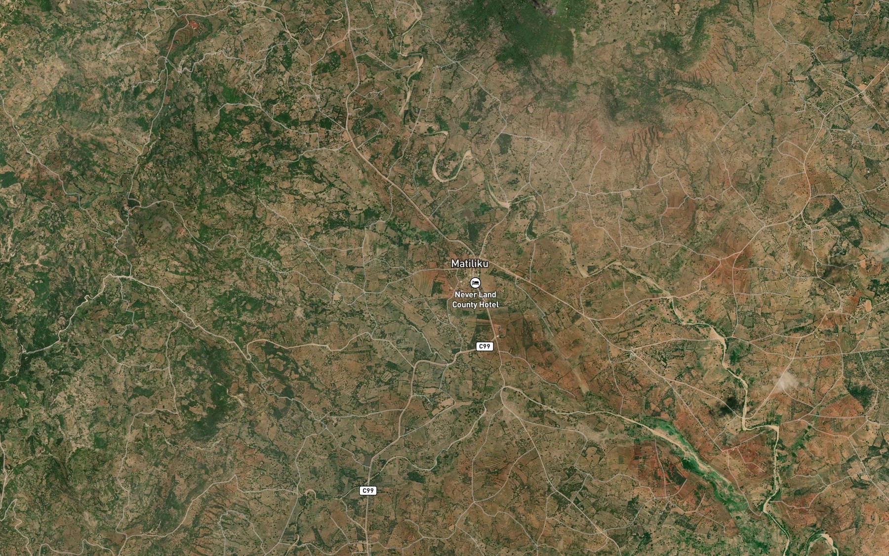 Satellite map of the Kinzi