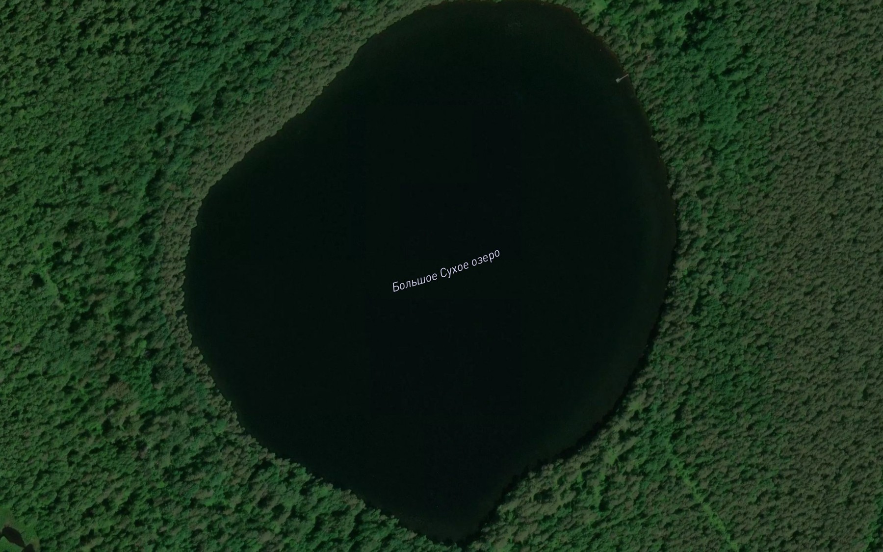 Satellite map of the Ozero Bol'shoye Sukhoye