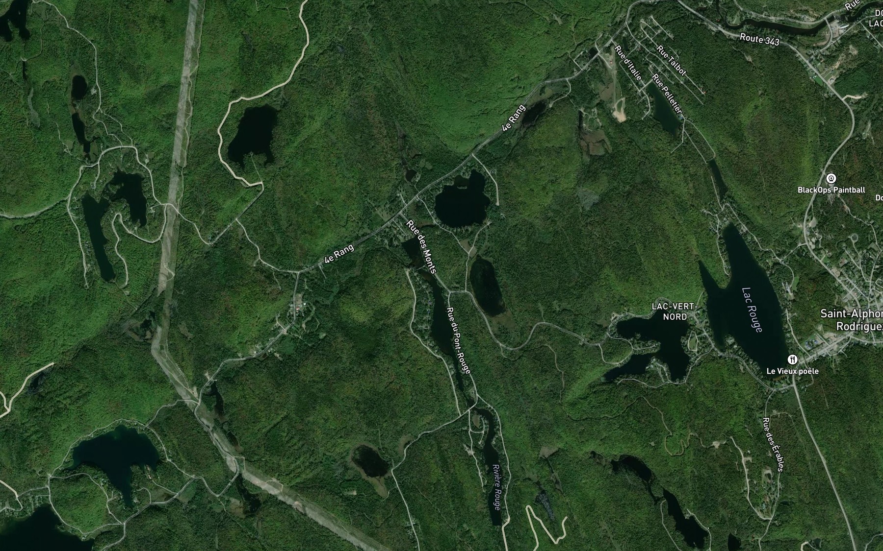 Satellite map of the Lac de la Fromentiere