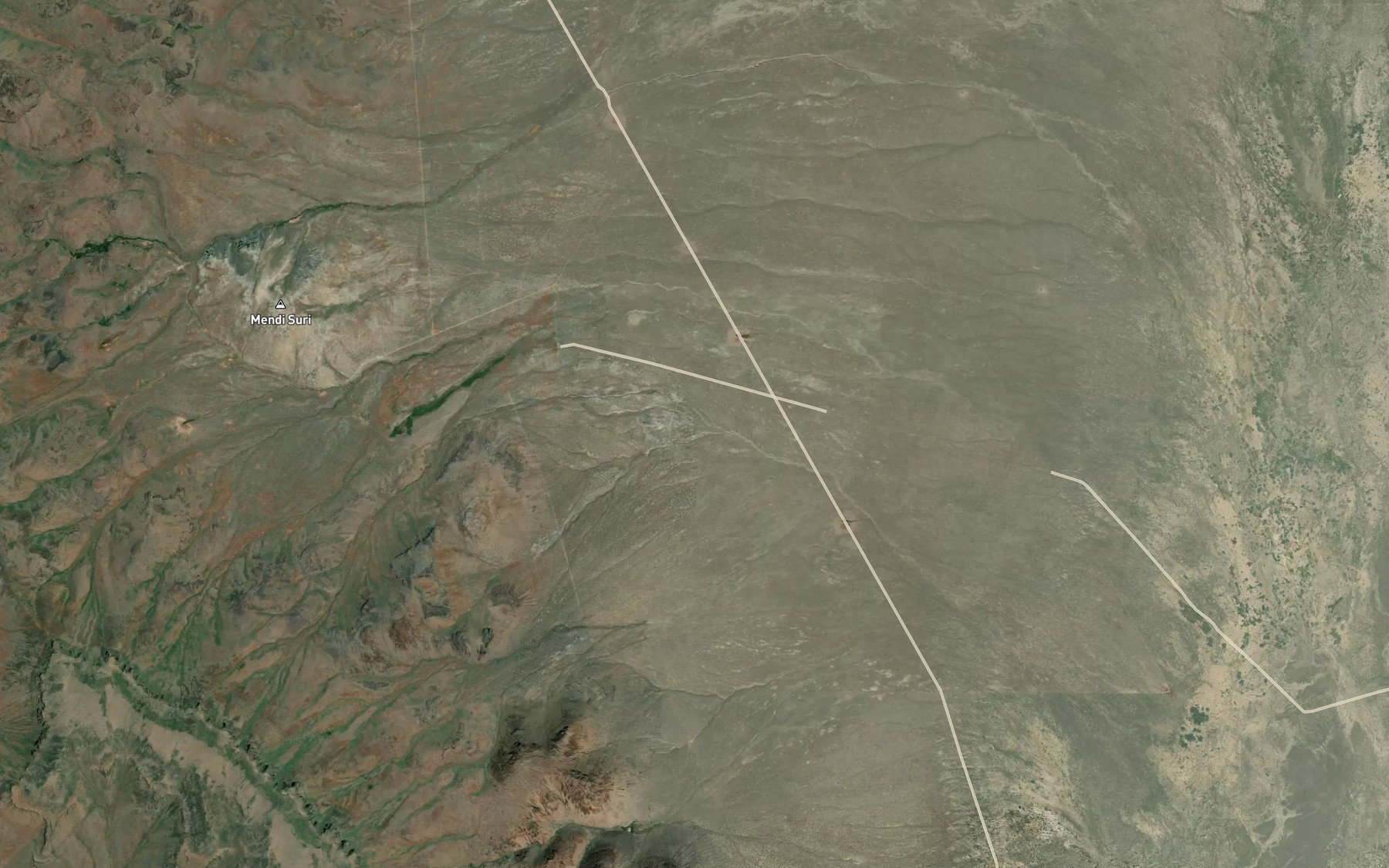 Satellite map of the Seep Spring