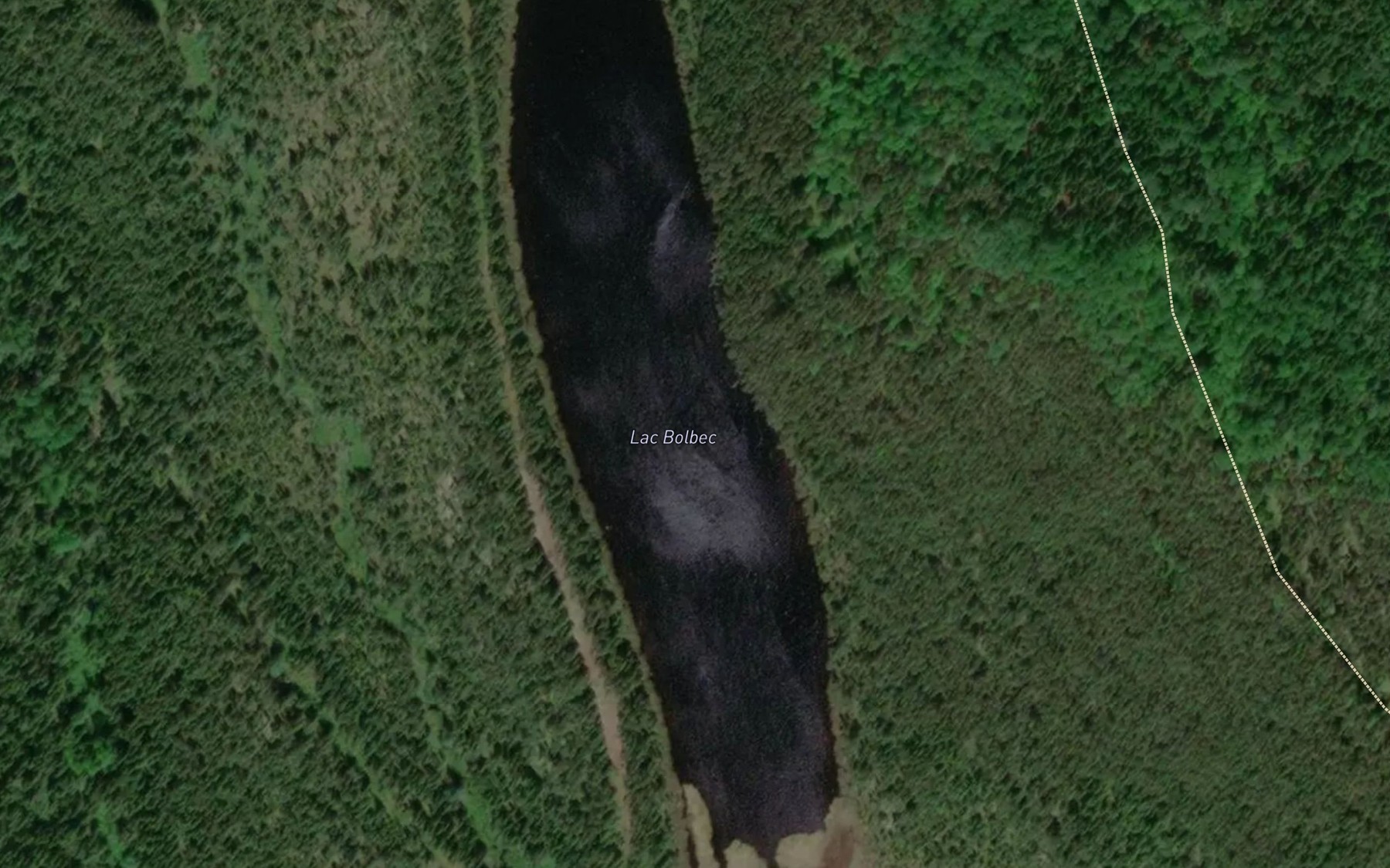 Satellite map of the Lac Bolbec