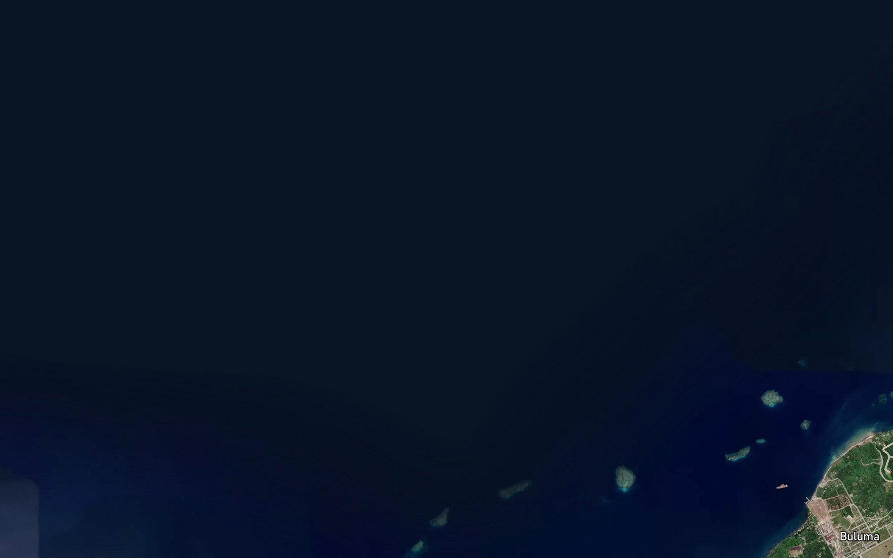 Satellite map of the Fish Reef