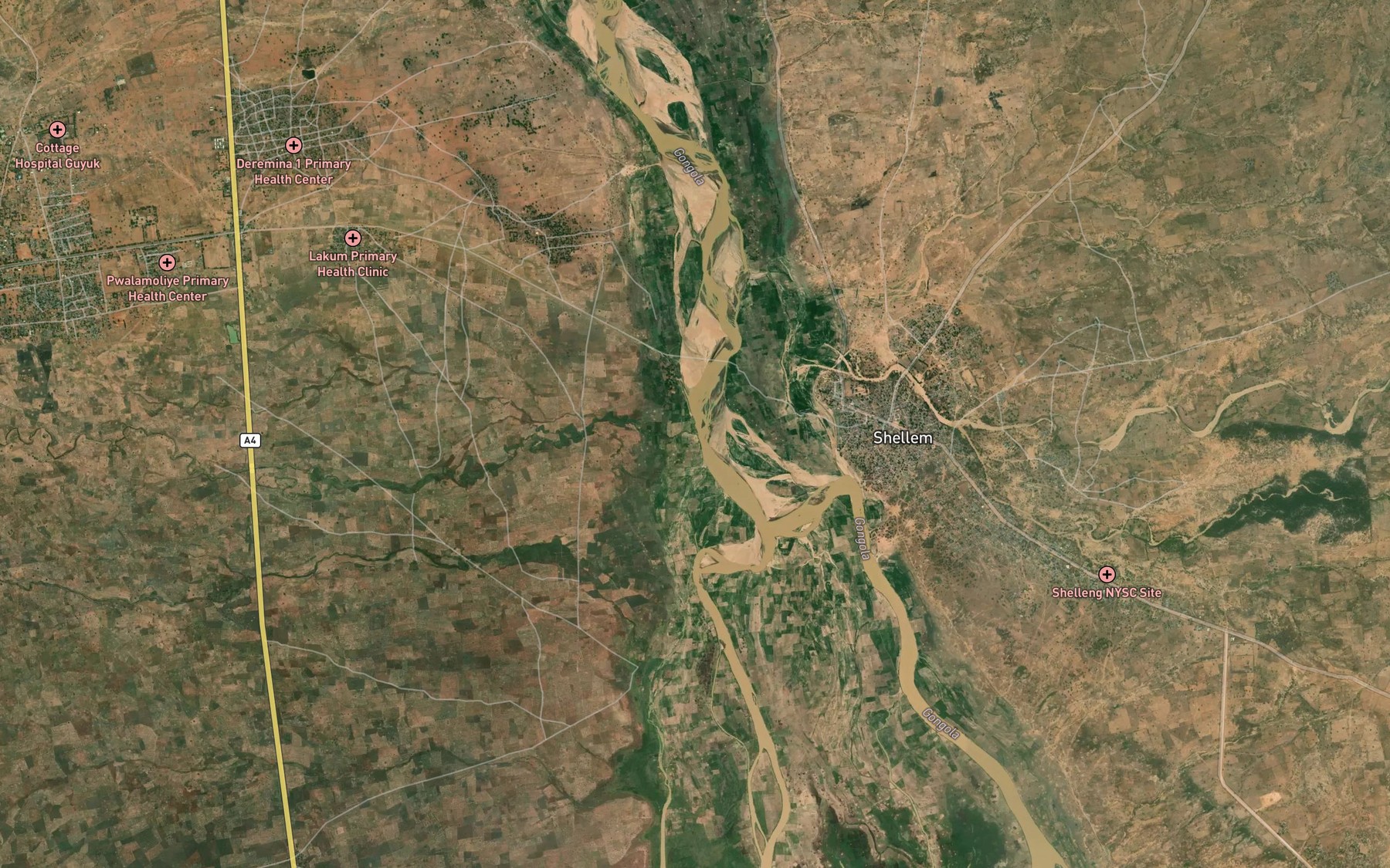 Satellite map of the Guyuk