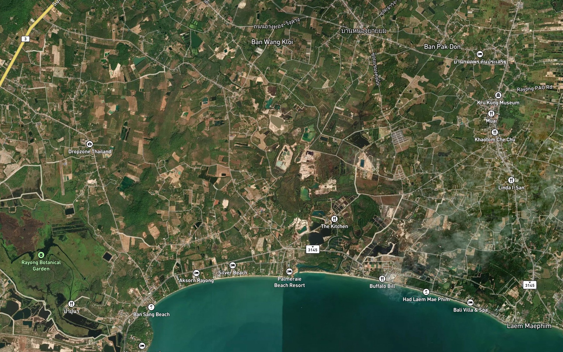Satellite map of the Khlong Song Salueng