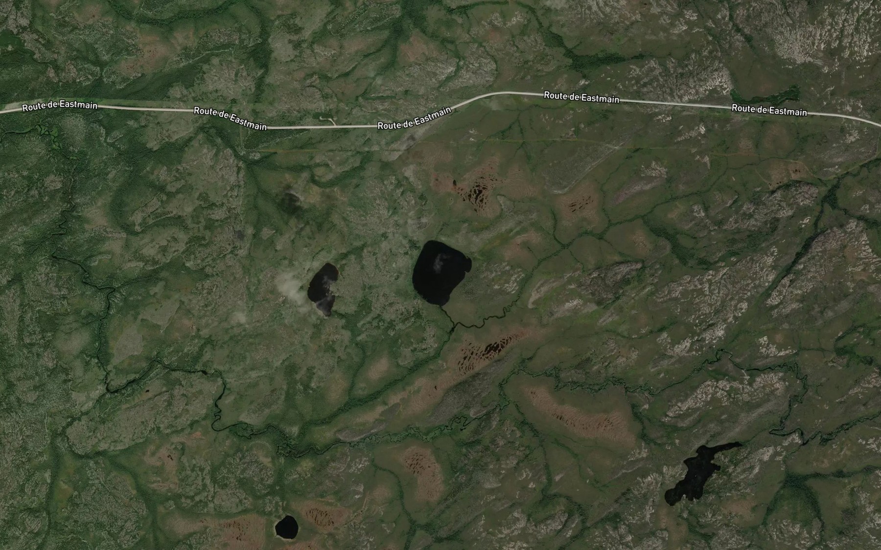 Satellite map of the Lac Minaskwayaw