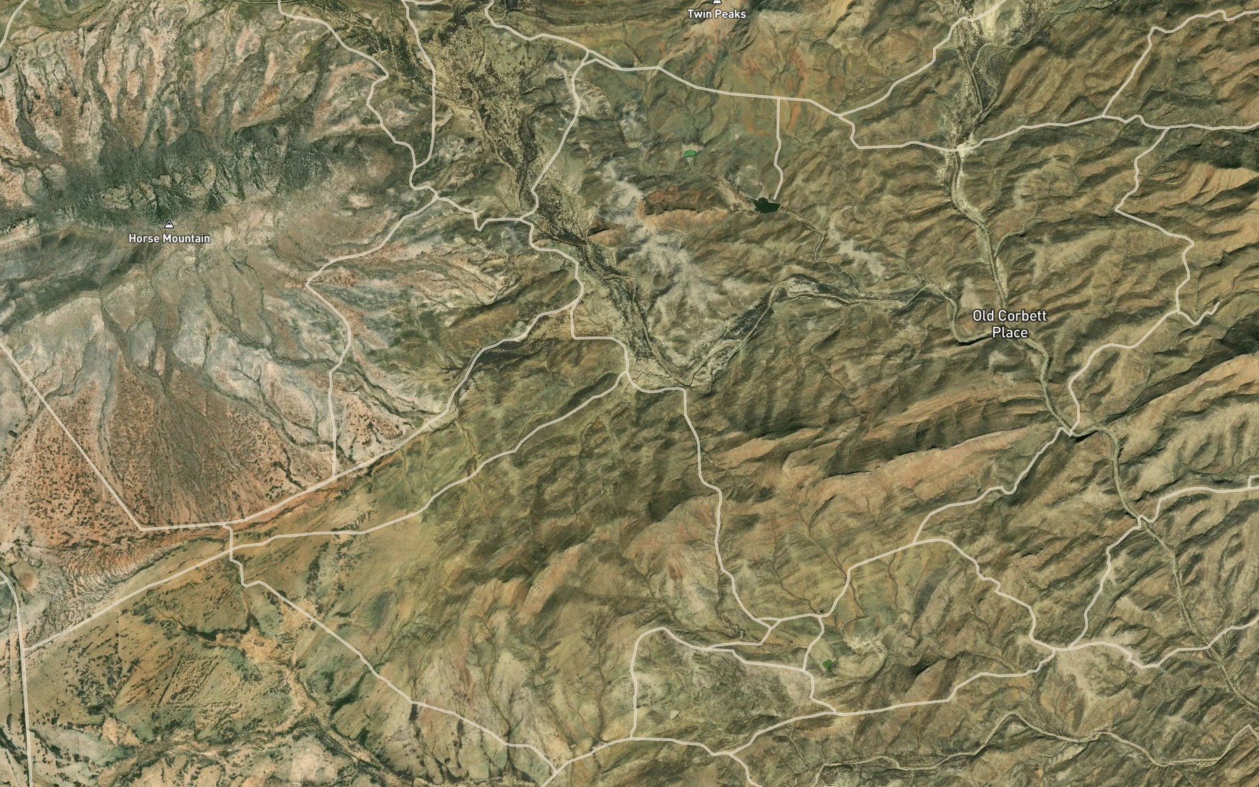 Satellite map of the Dead Cow Hole