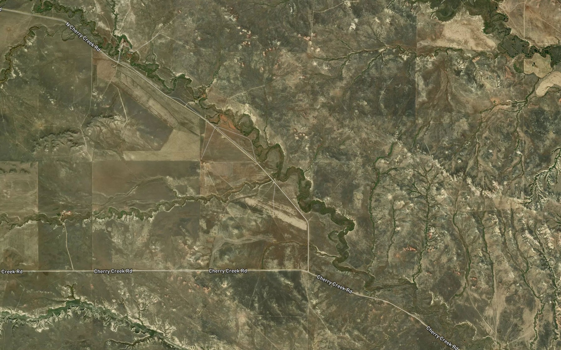Satellite map of the Morris Creek