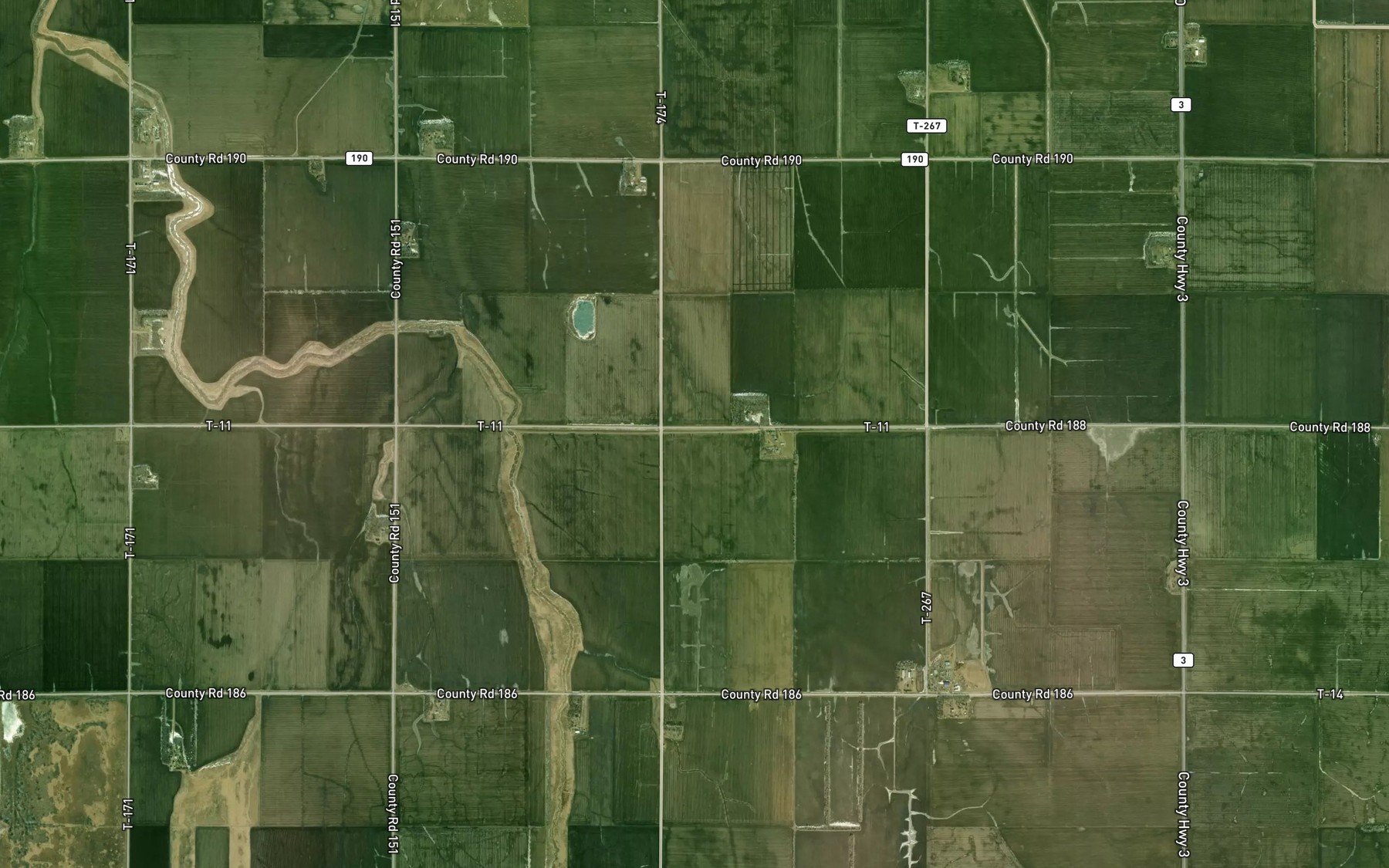 Satellite map of the County Ditch Number Five A