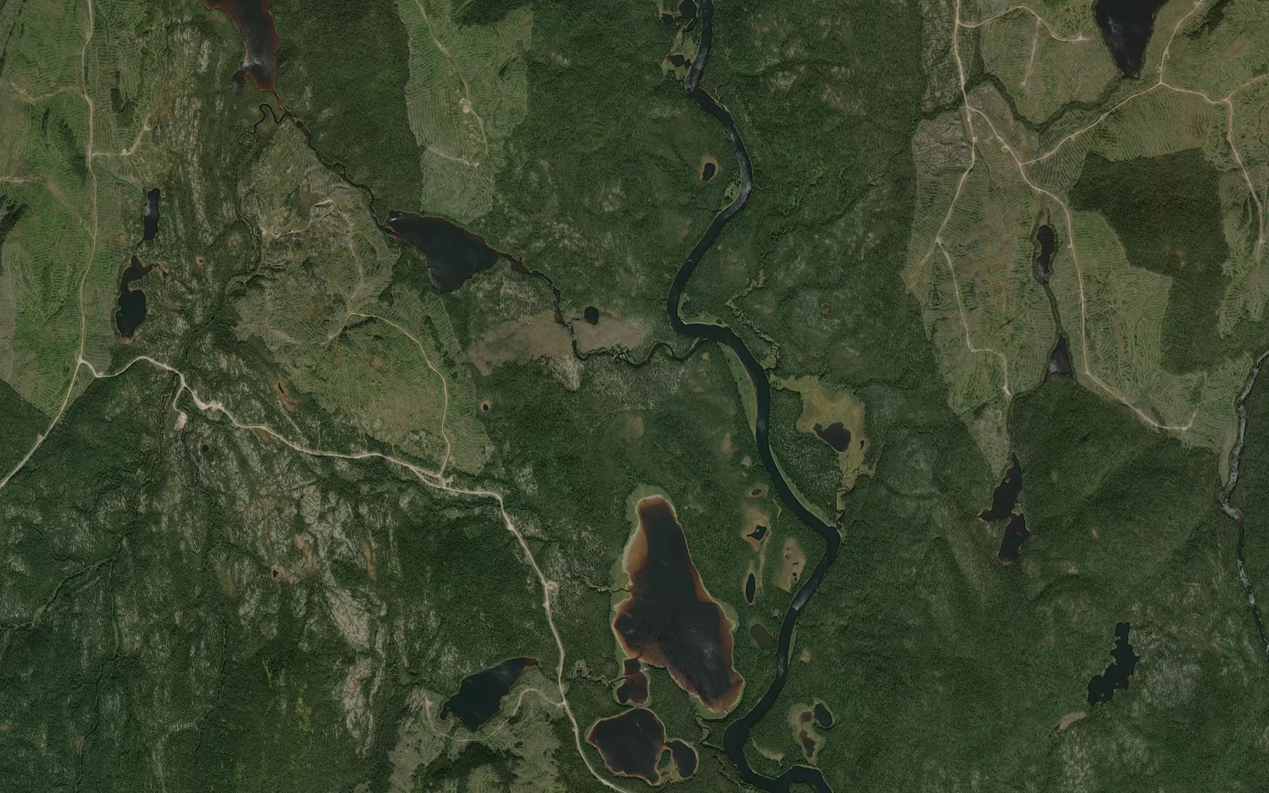 Satellite map of the Ruisseau Antonio