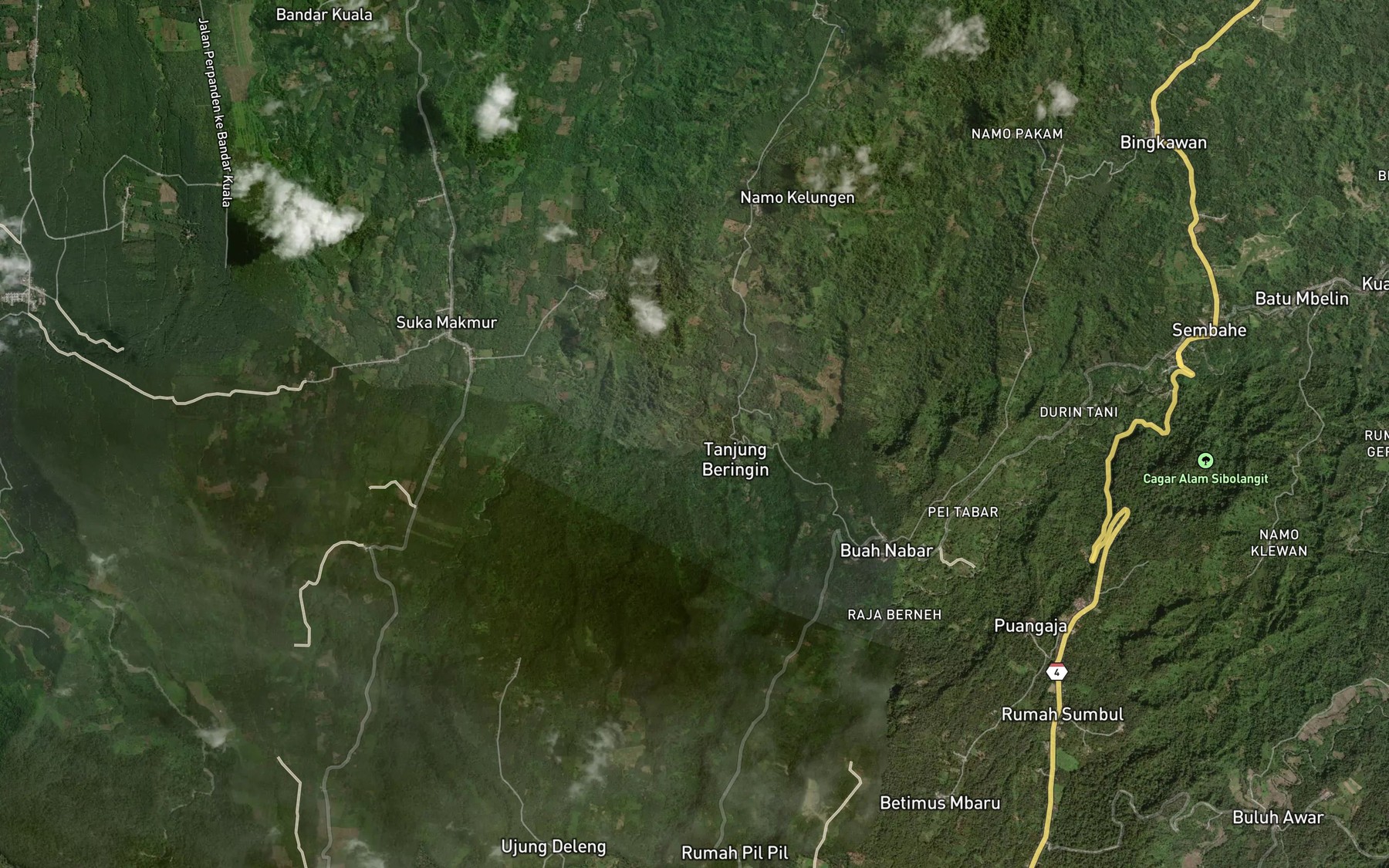 Satellite map of the Lau Topin
