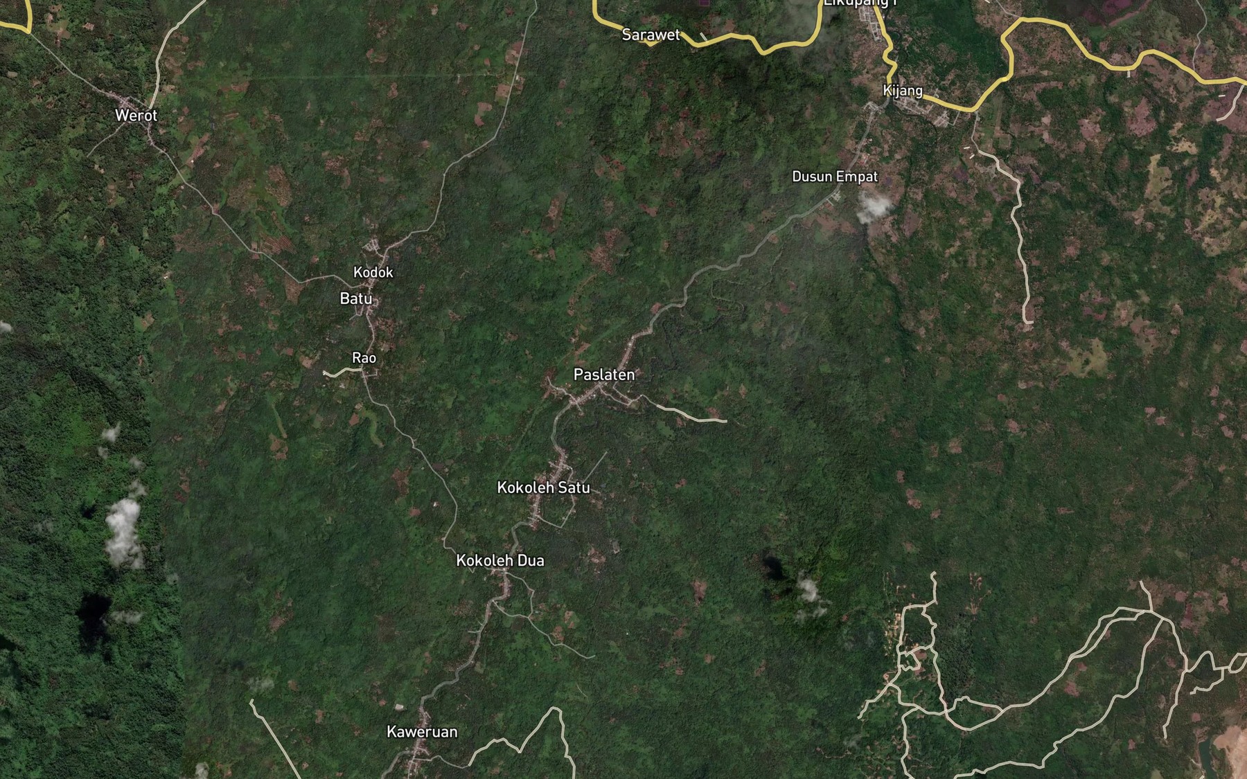 Satellite map of the Kuala Molmol