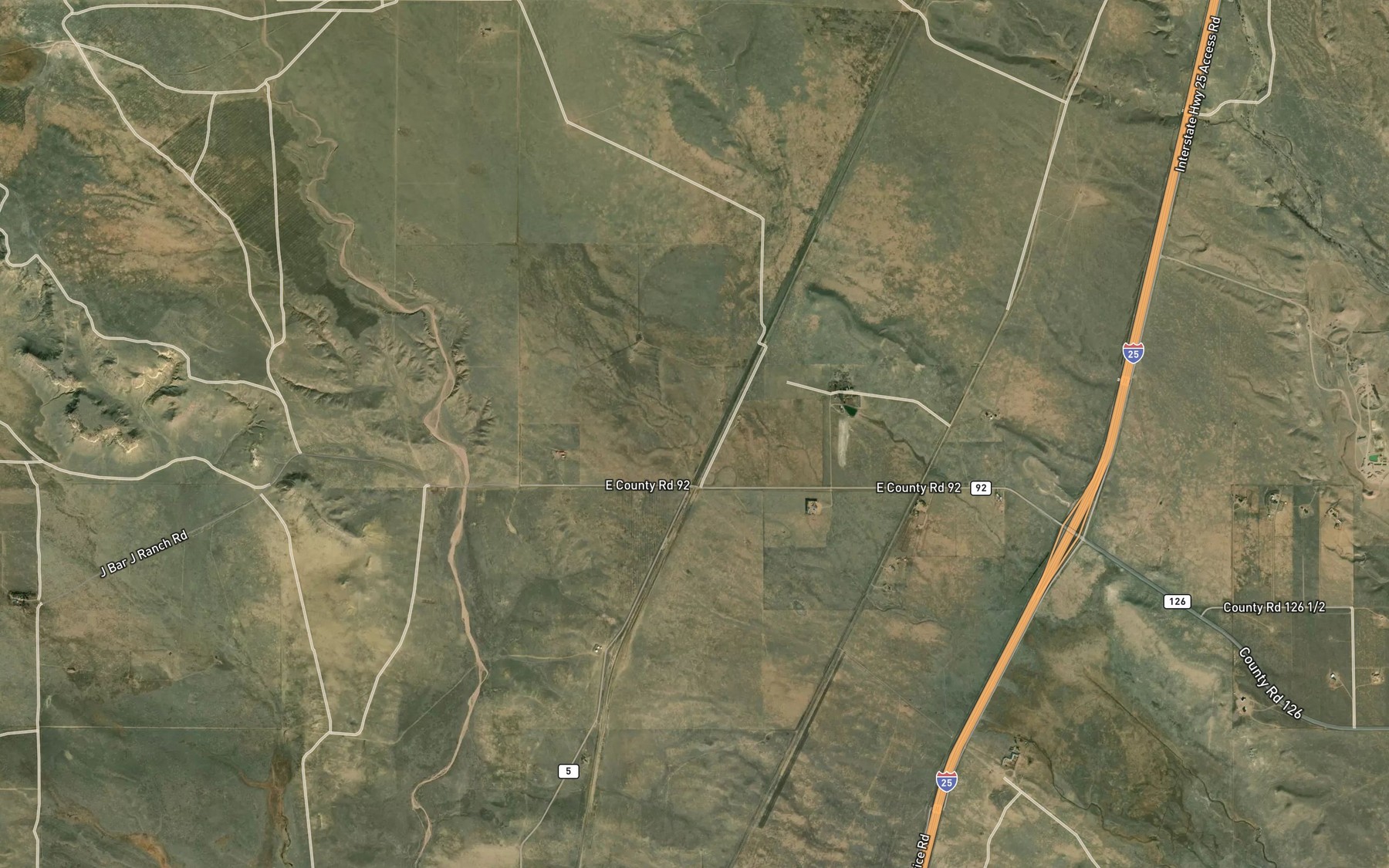 Satellite map of the Graves Creek